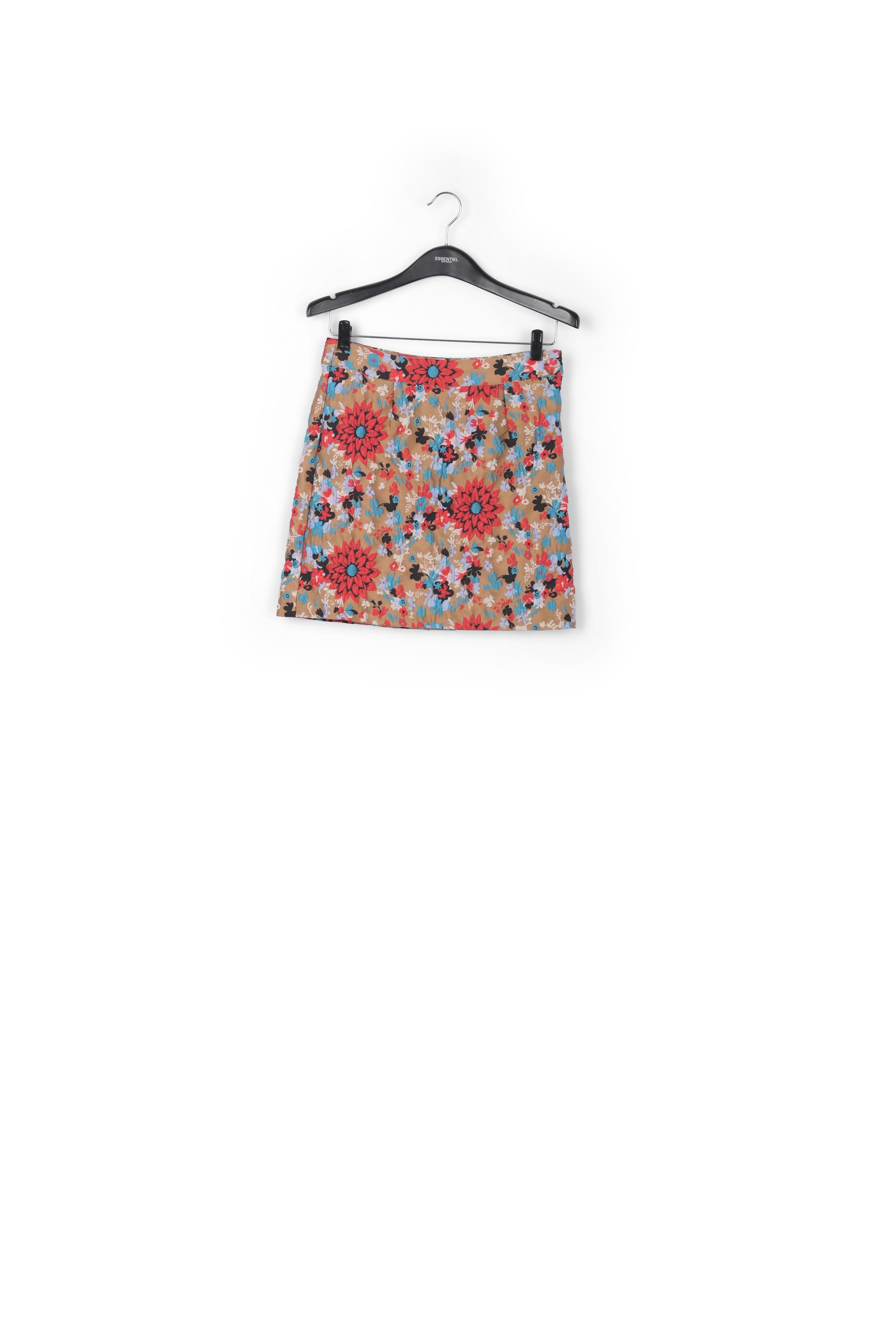 Product photo Camel floral jacquard mini skirt number 0