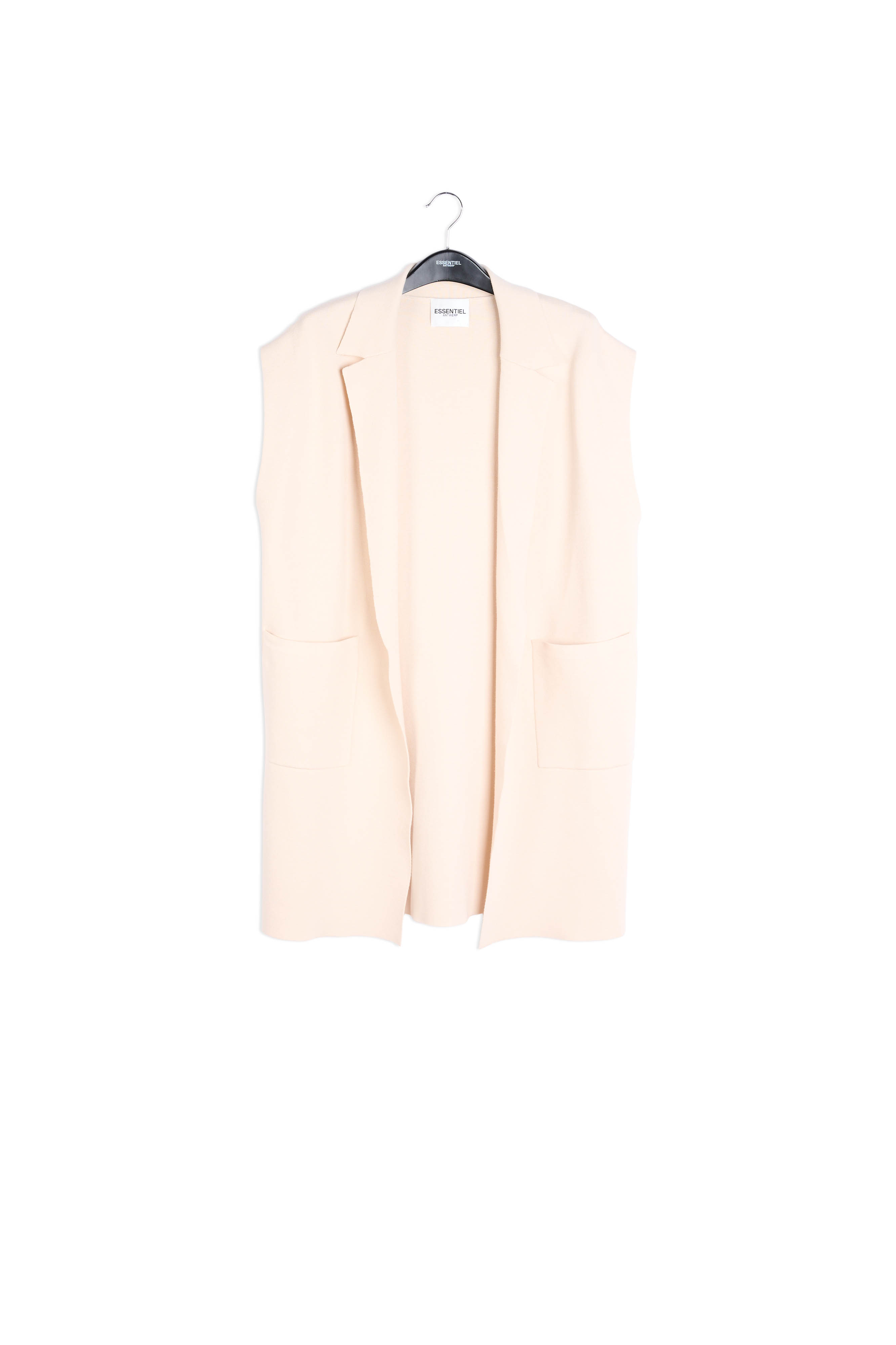 Gebroken witte cardigan zonder mouwen RE—SSENTIEL tweedehands photo 1