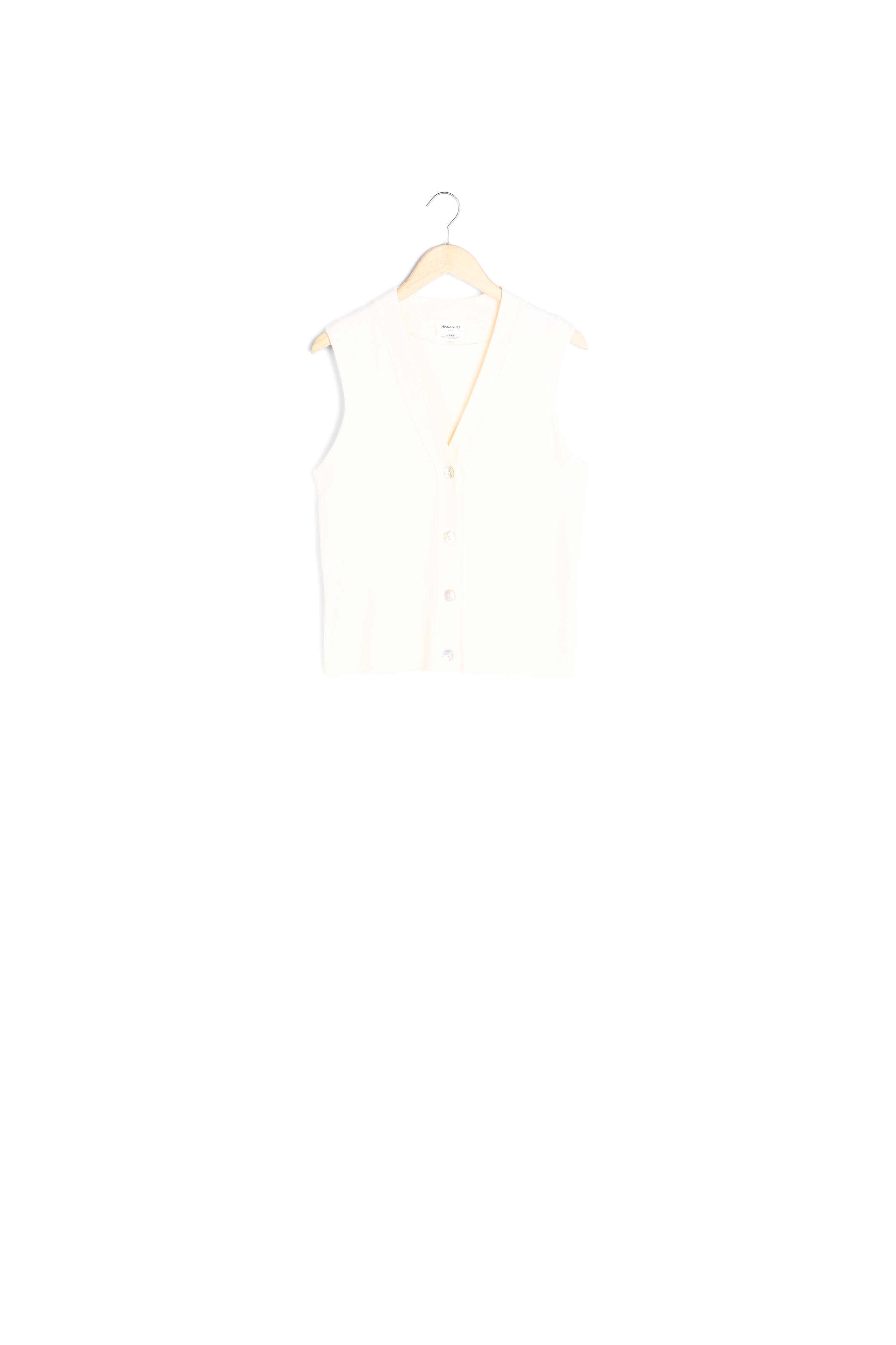 Gilet sans manches en viscose EcoVero noir Brady Maison 123 seconde main photo 1