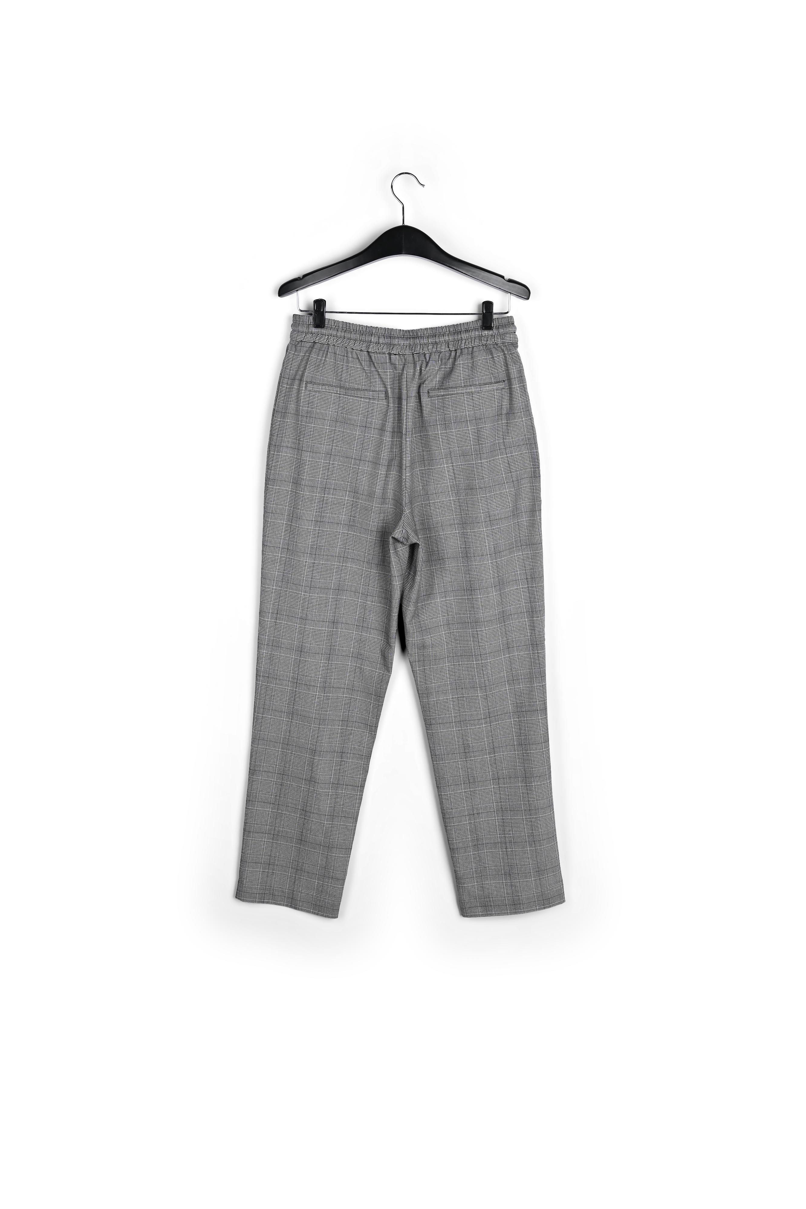 Grijze broek met ruitjesmotief RE—SSENTIEL tweedehands photo 2