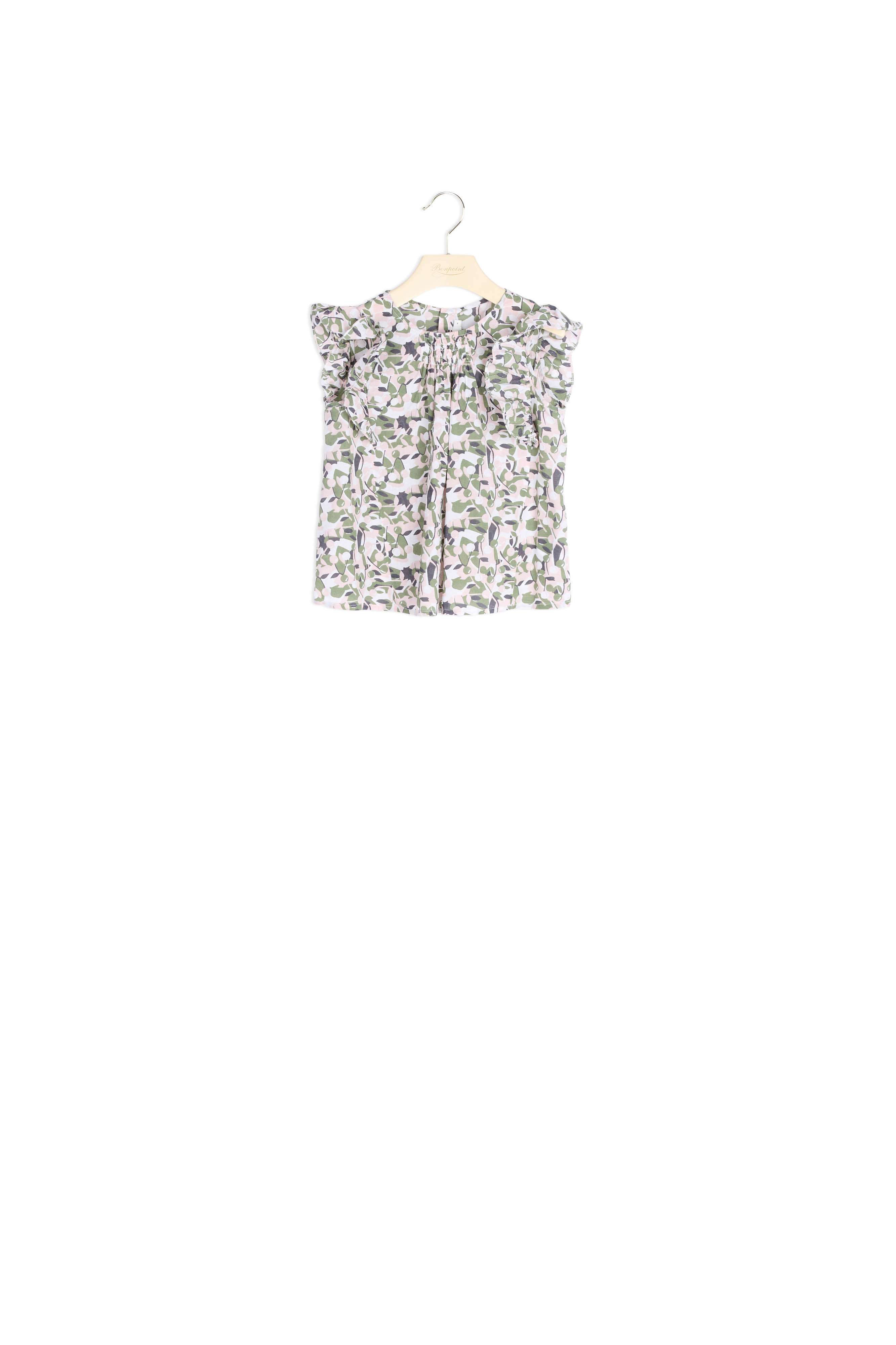 Blouse à fronces et volants Bonpoint Vintage seconde main photo 1