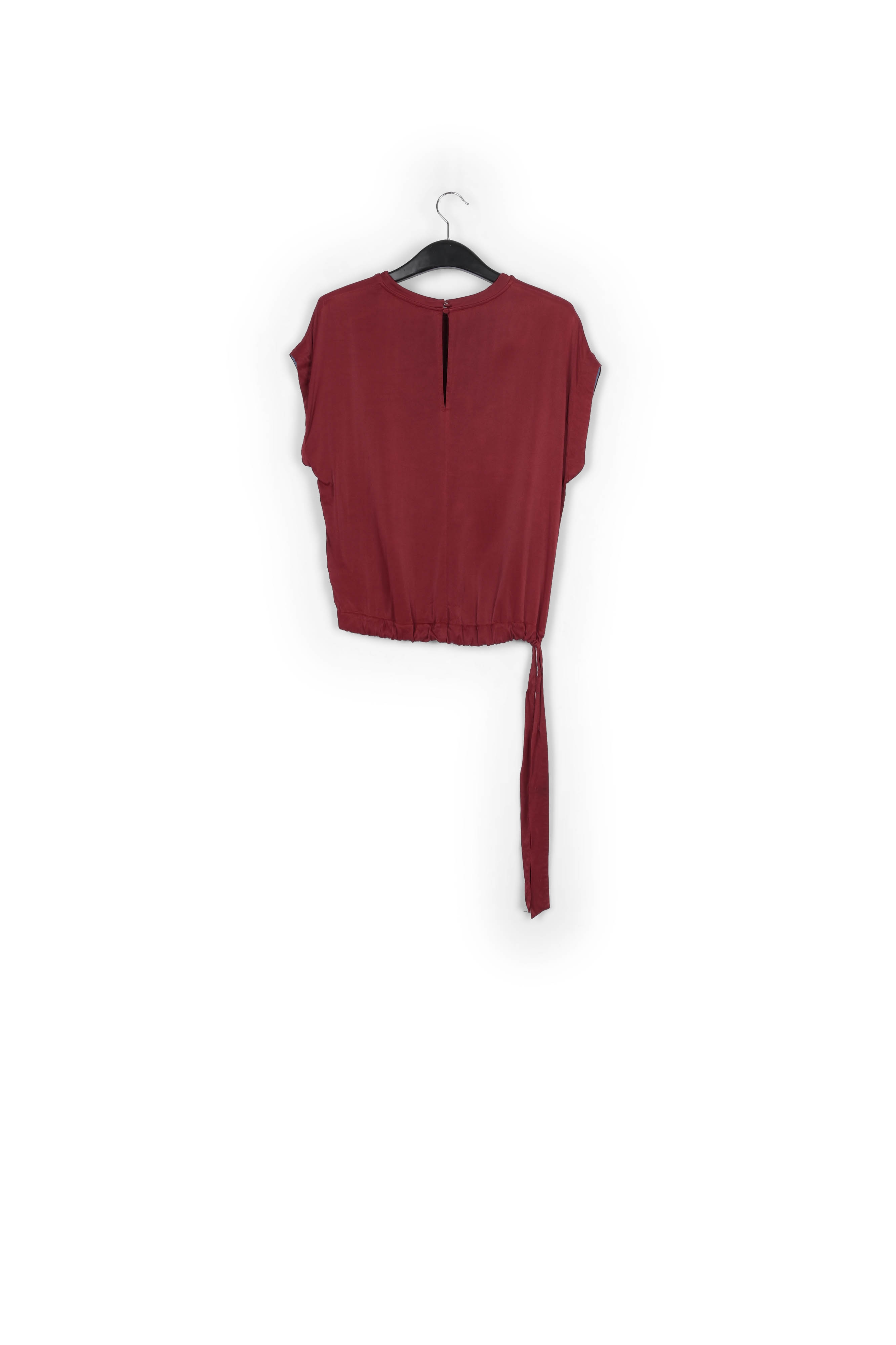 Bruine top met kapmouwtjes RE—SSENTIEL tweedehands photo 2