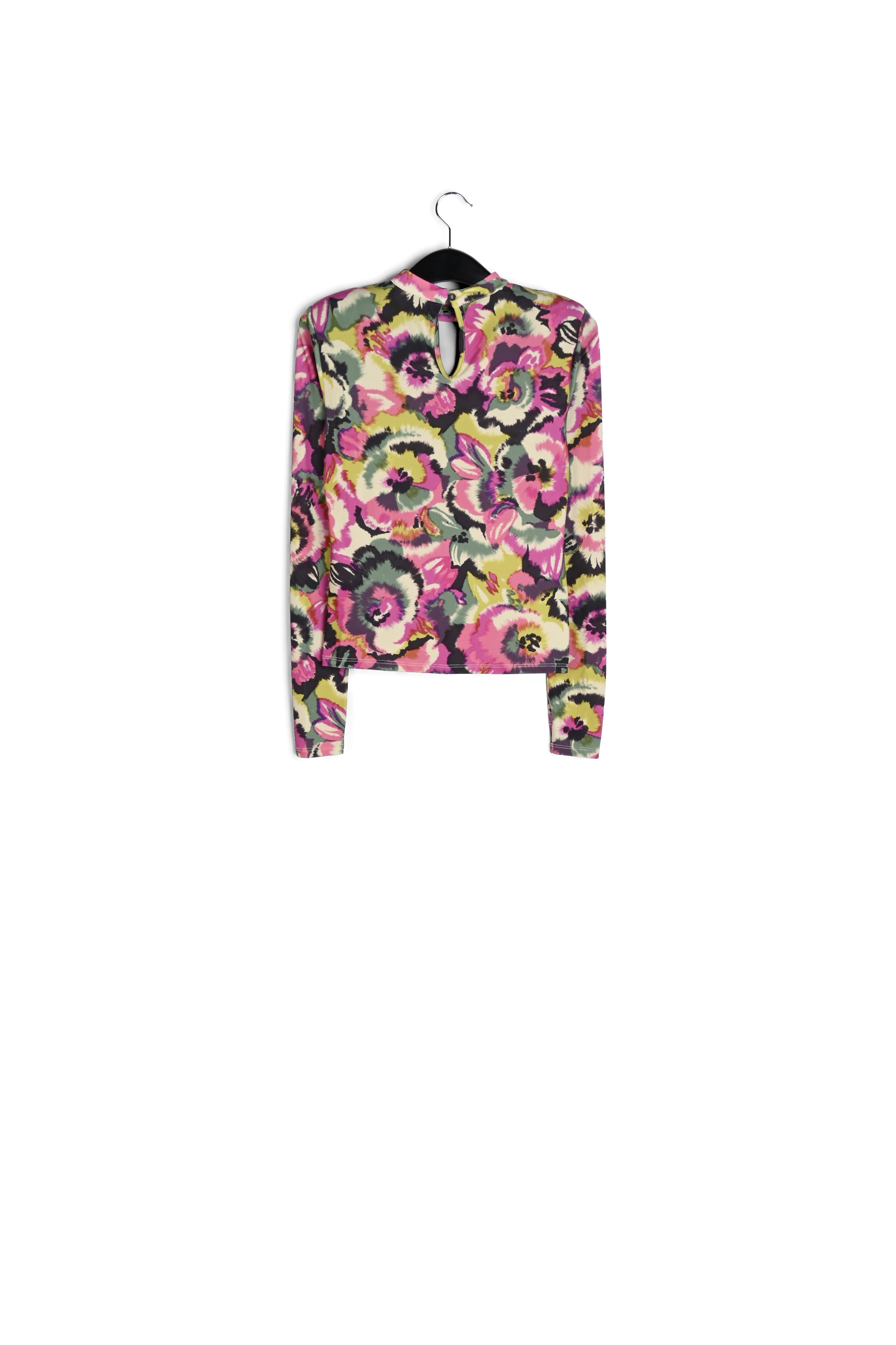 Multicolor floral-print mock neck top RE—SSENTIEL second-hand photo 2
