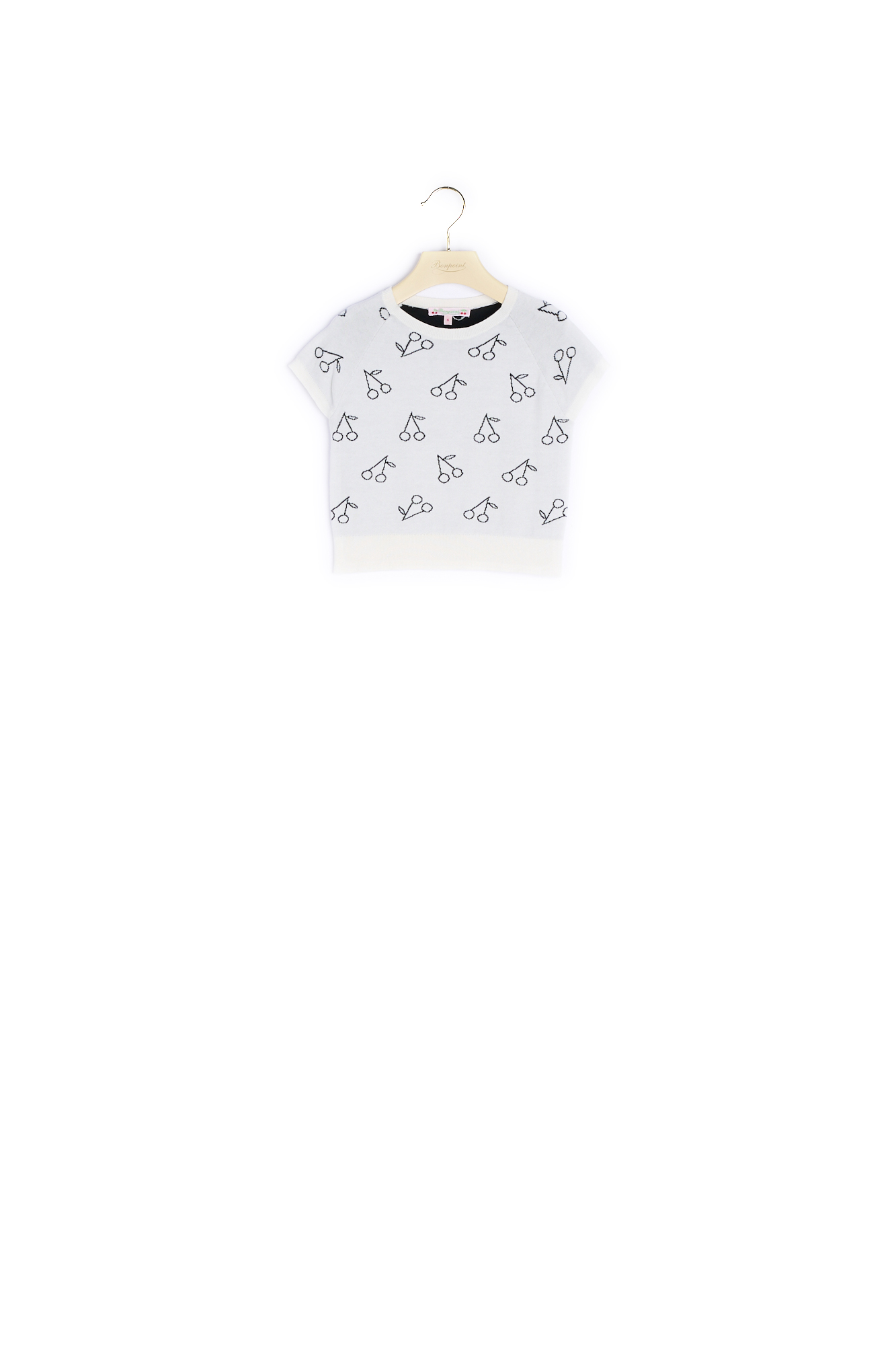 Pullover manches courtes Cerises Bonpoint Vintage seconde main photo 1