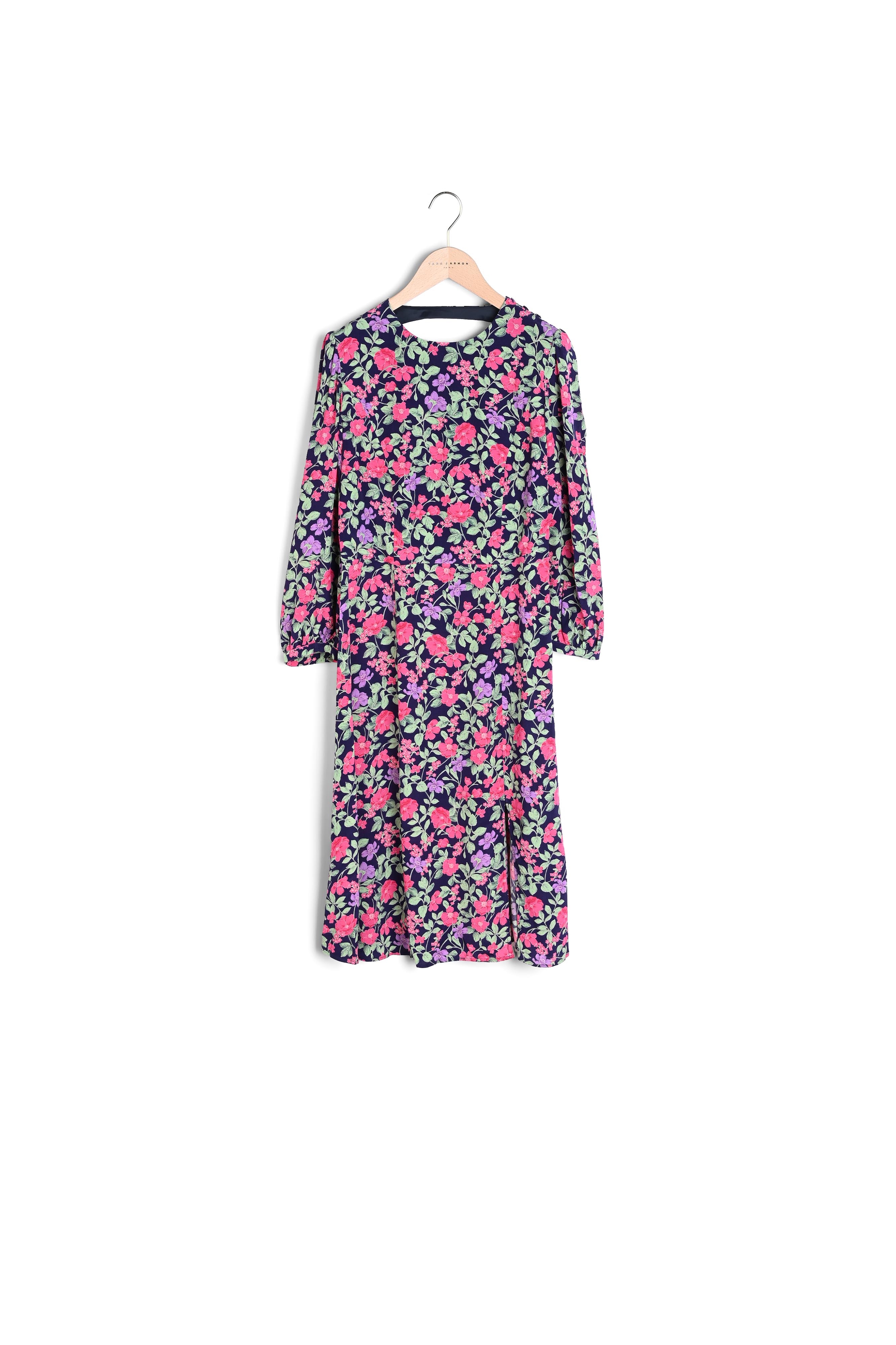 Robe Roizka dos nu imprimé grandes fleurs Tara Jarmon seconde main photo 4