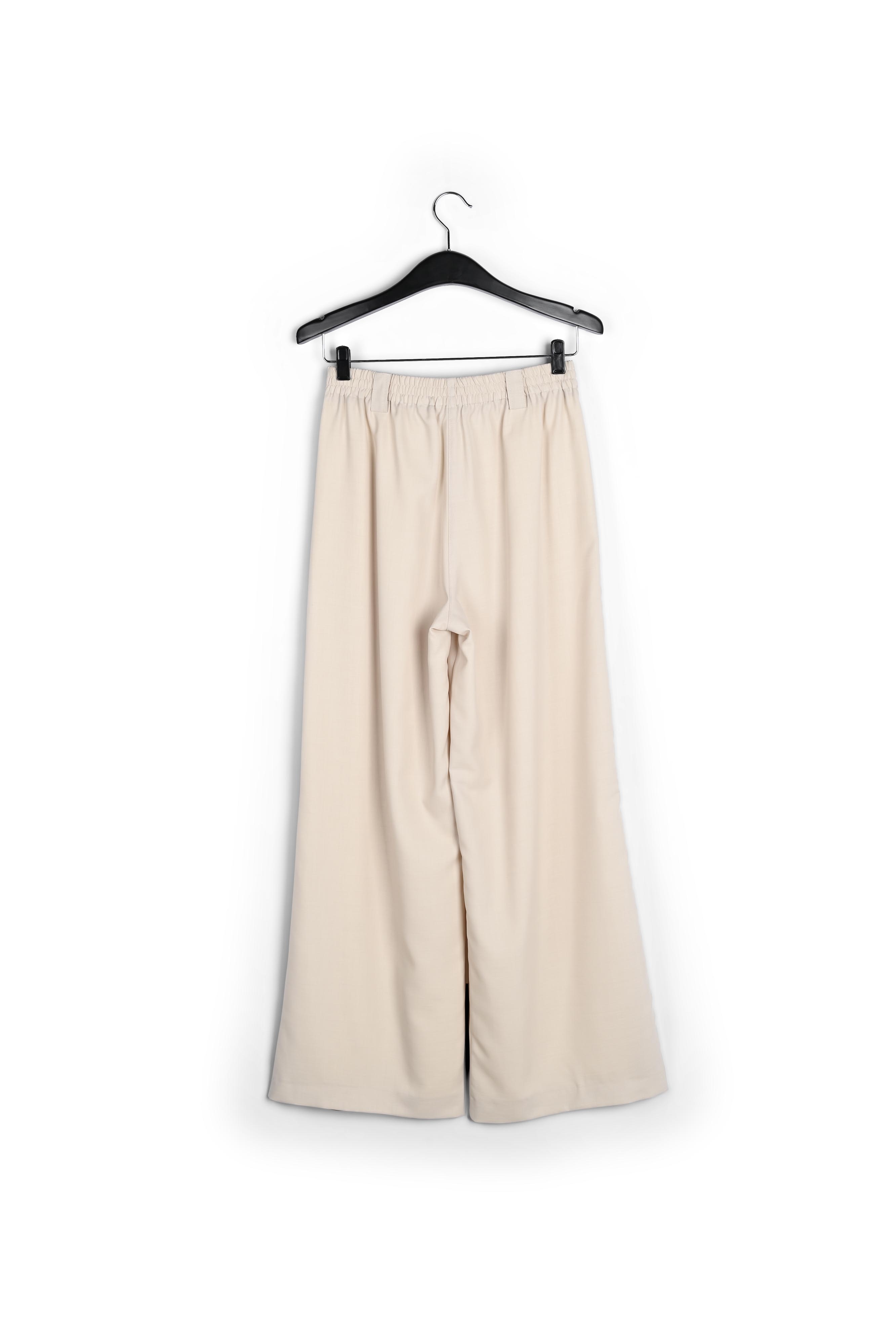 Ecru wide-leg pants RE—SSENTIEL second-hand photo 2