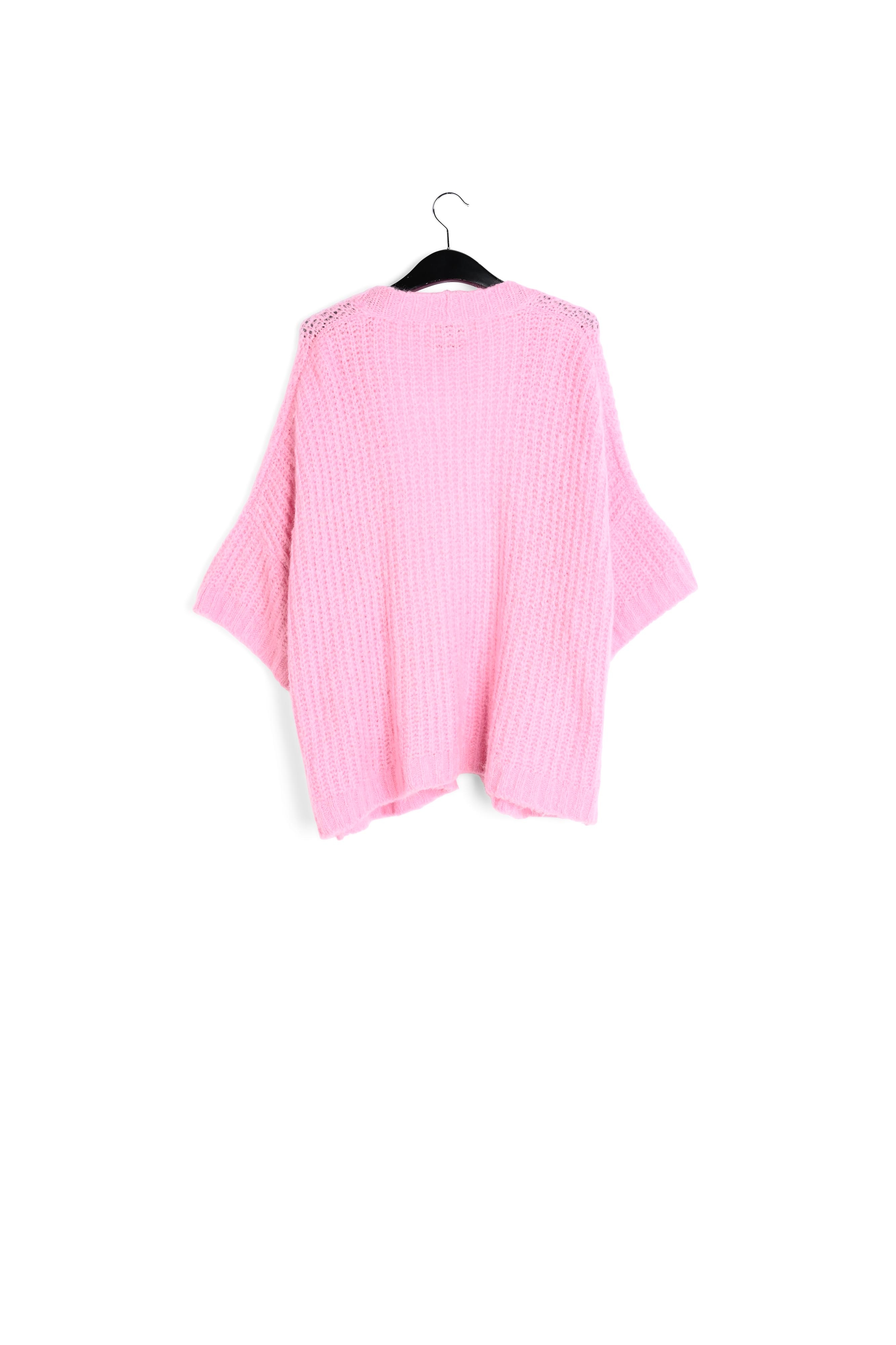Cardigan rose à coupe boxy RE—SSENTIEL seconde main photo 2