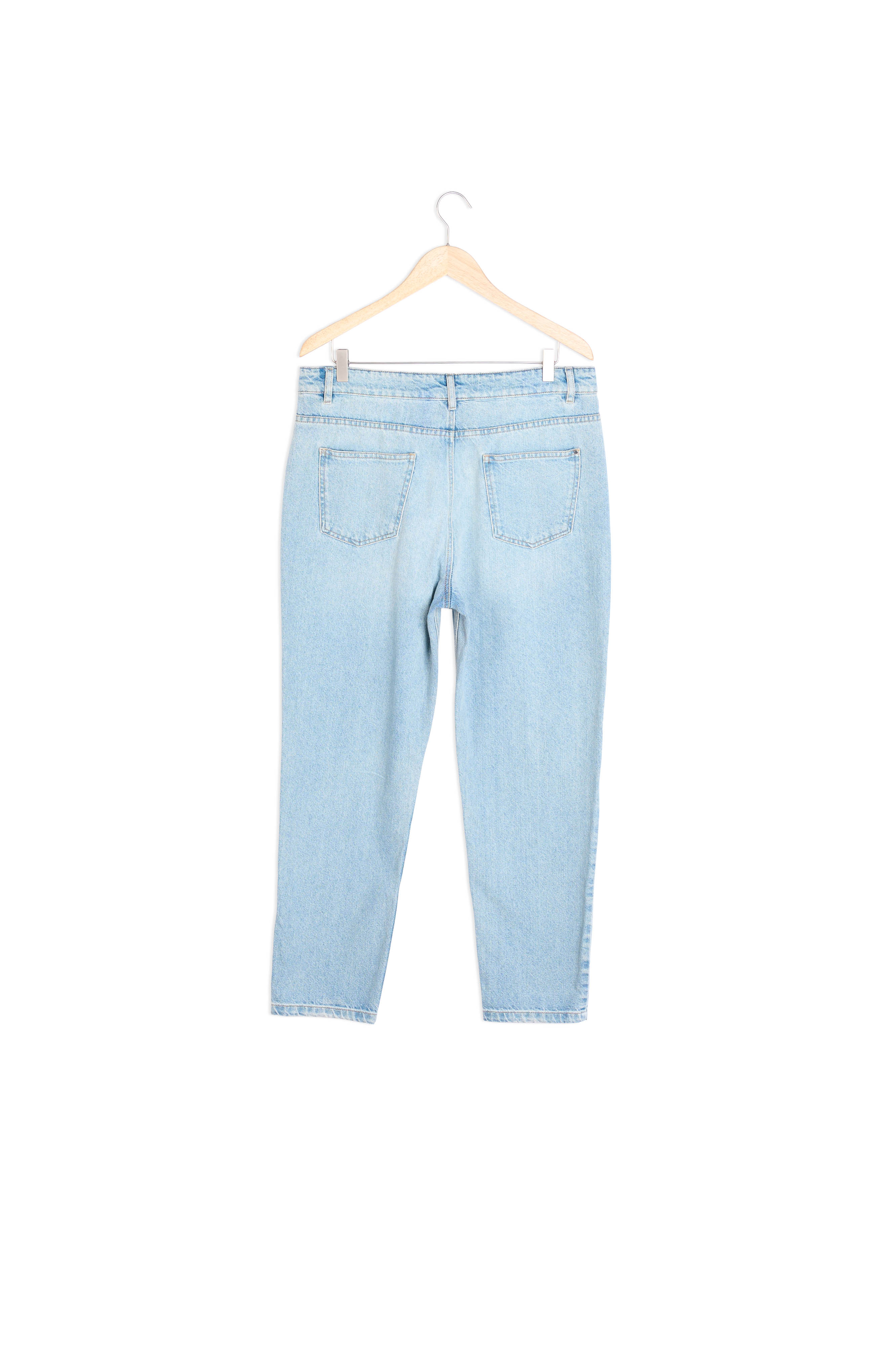 Jean mom en denim pure bleached Solene Maison 123 seconde main photo 4