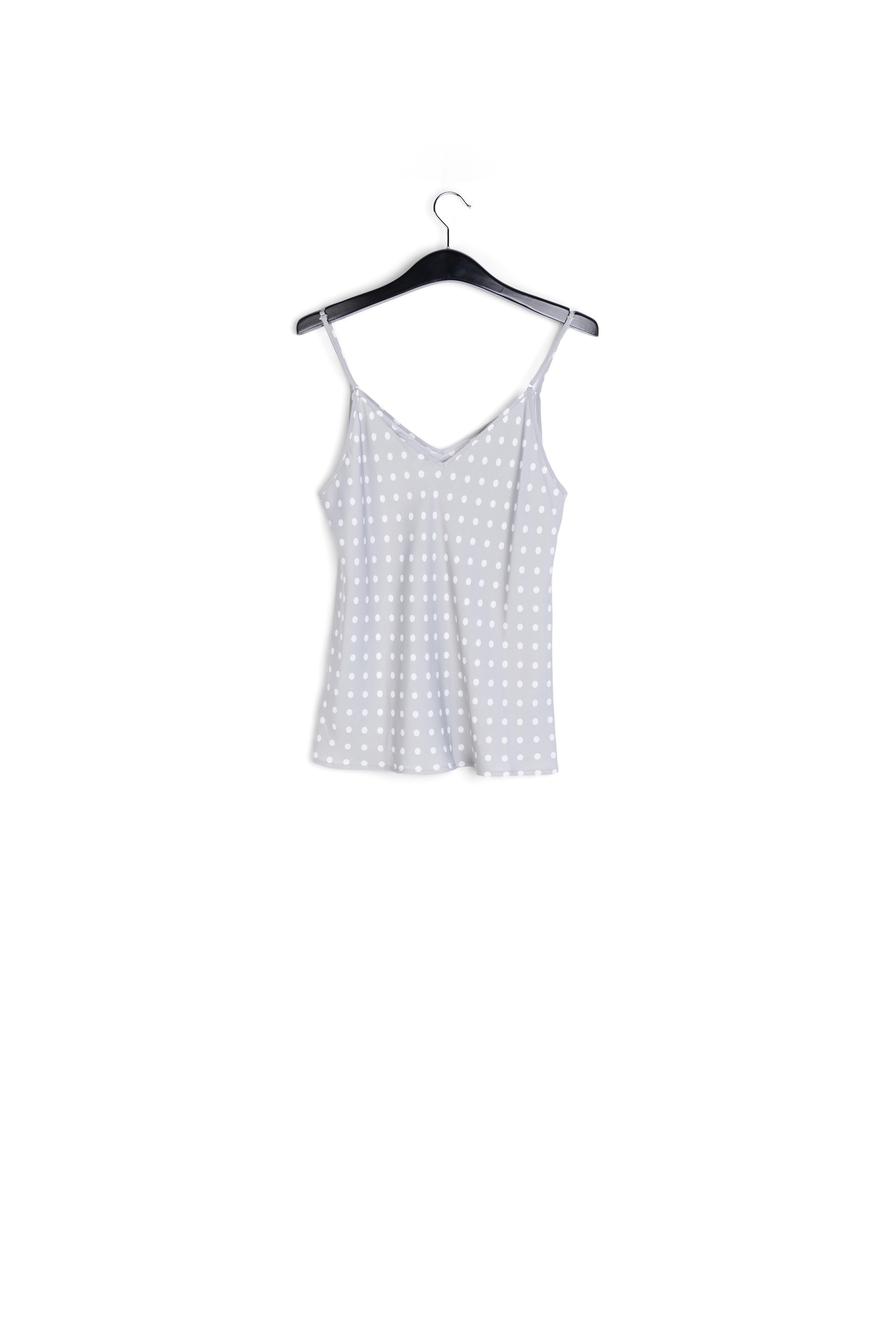 Grey polka dot camisole RE—SSENTIEL second-hand photo 2