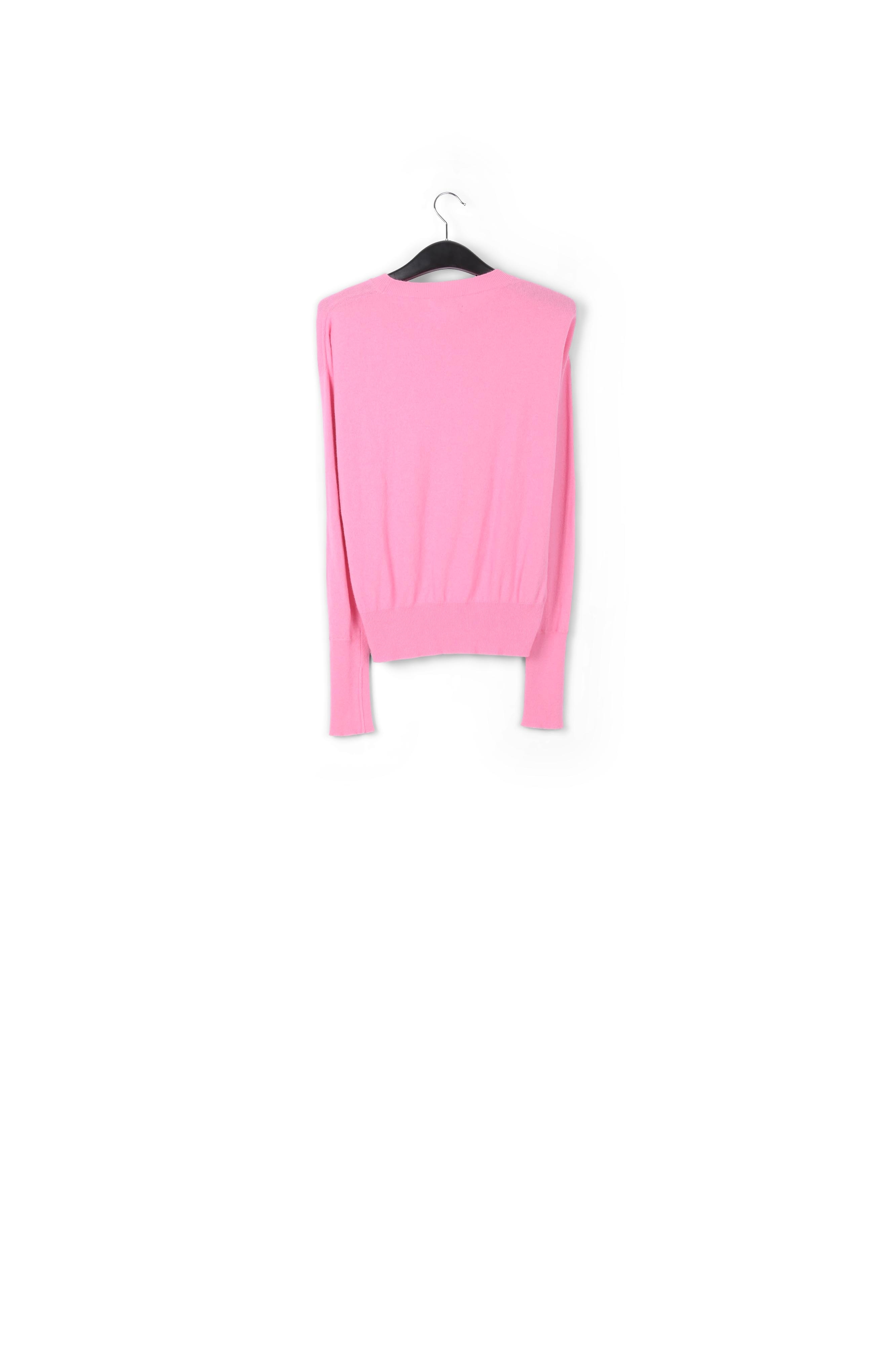Pink merino wool blend sweater RE—SSENTIEL second-hand photo 2