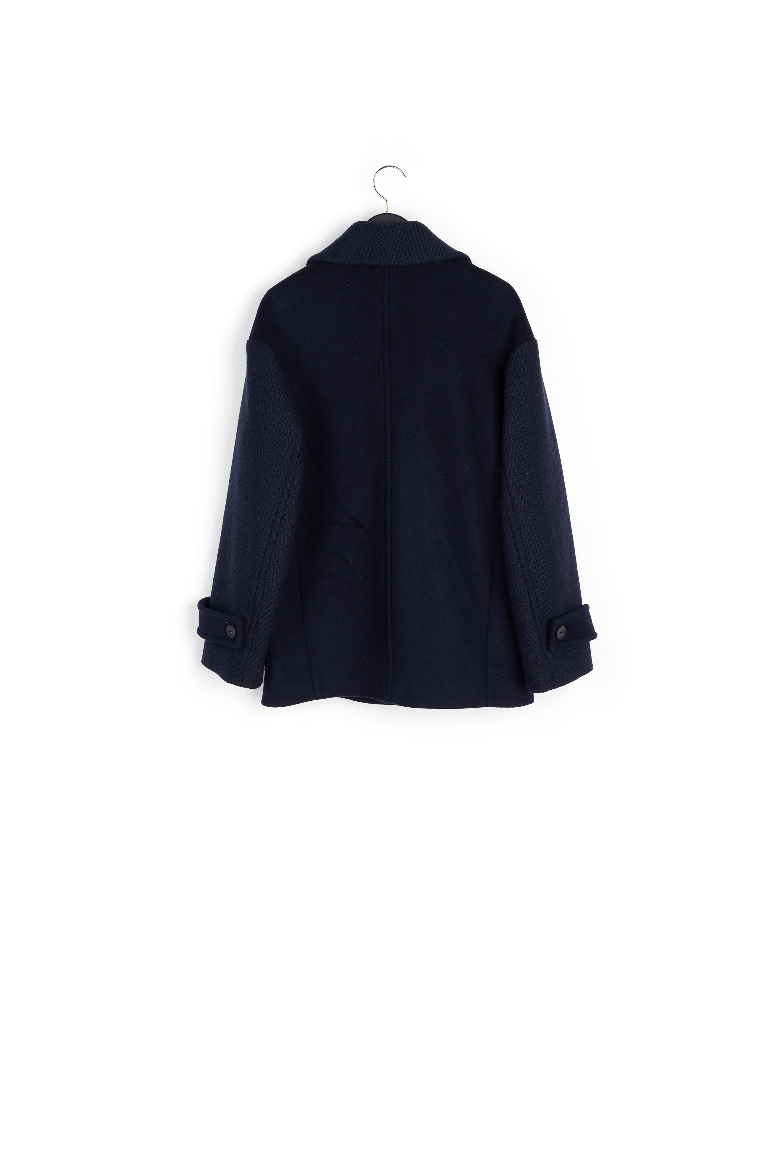 Photo produit Manteau Bi-Matière En Laine Recyclée numéro 1
