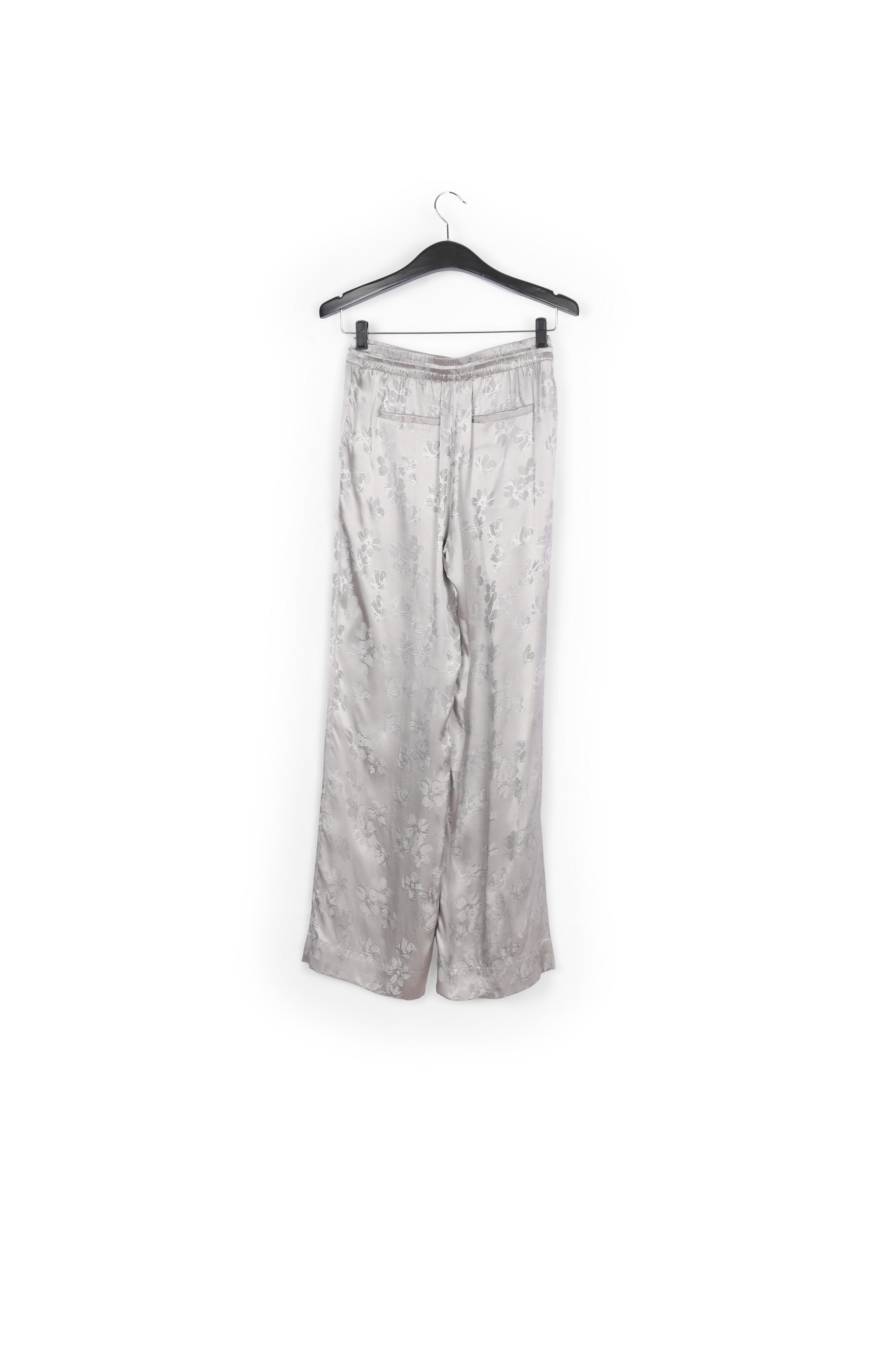 Grijze joggingbroek van bloemenjacquard RE—SSENTIEL tweedehands photo 2