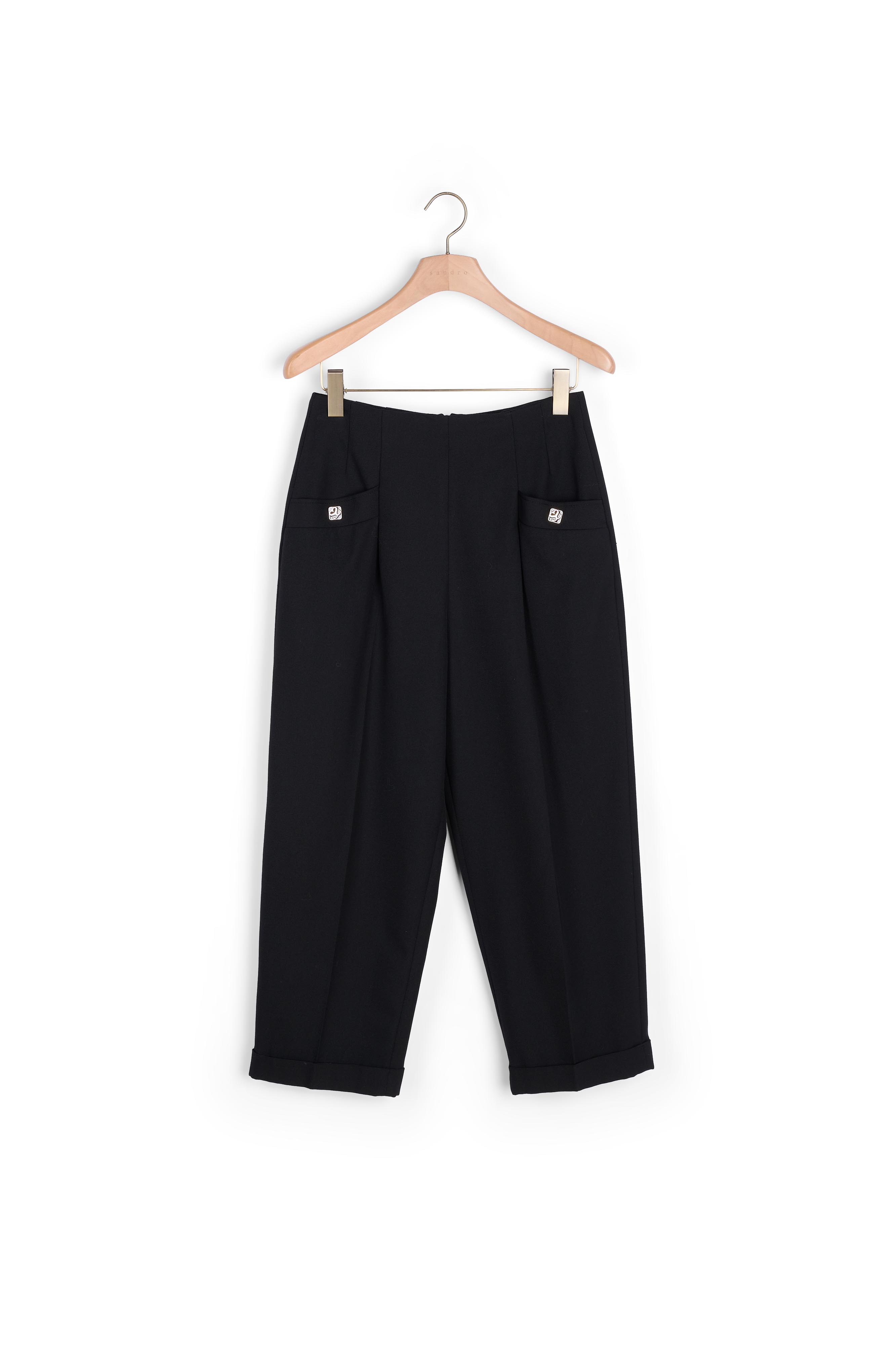 High-waisted trousers