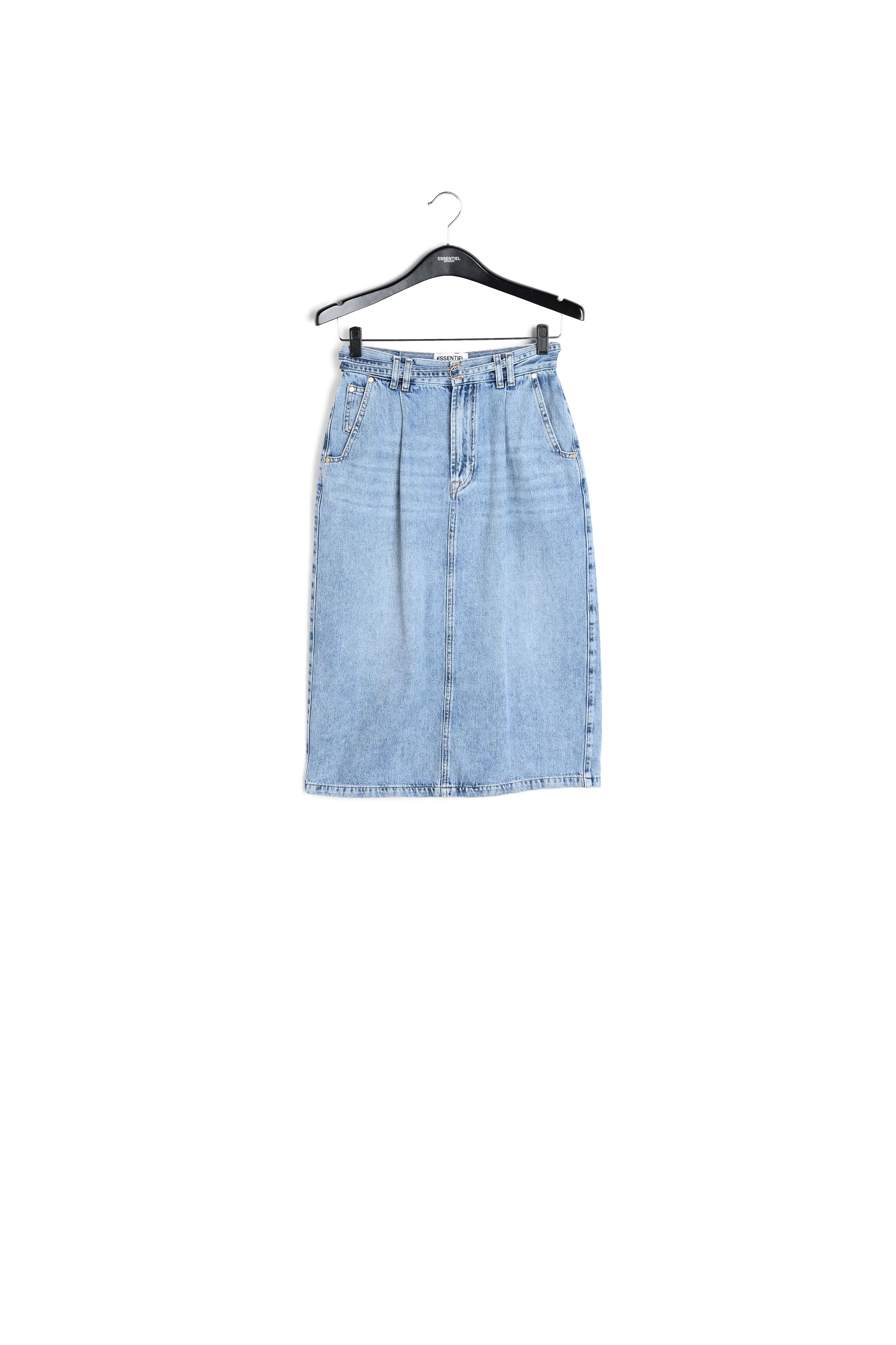 Blauwe A-jeansrok met hoge taille RE—SSENTIEL tweedehands photo 1
