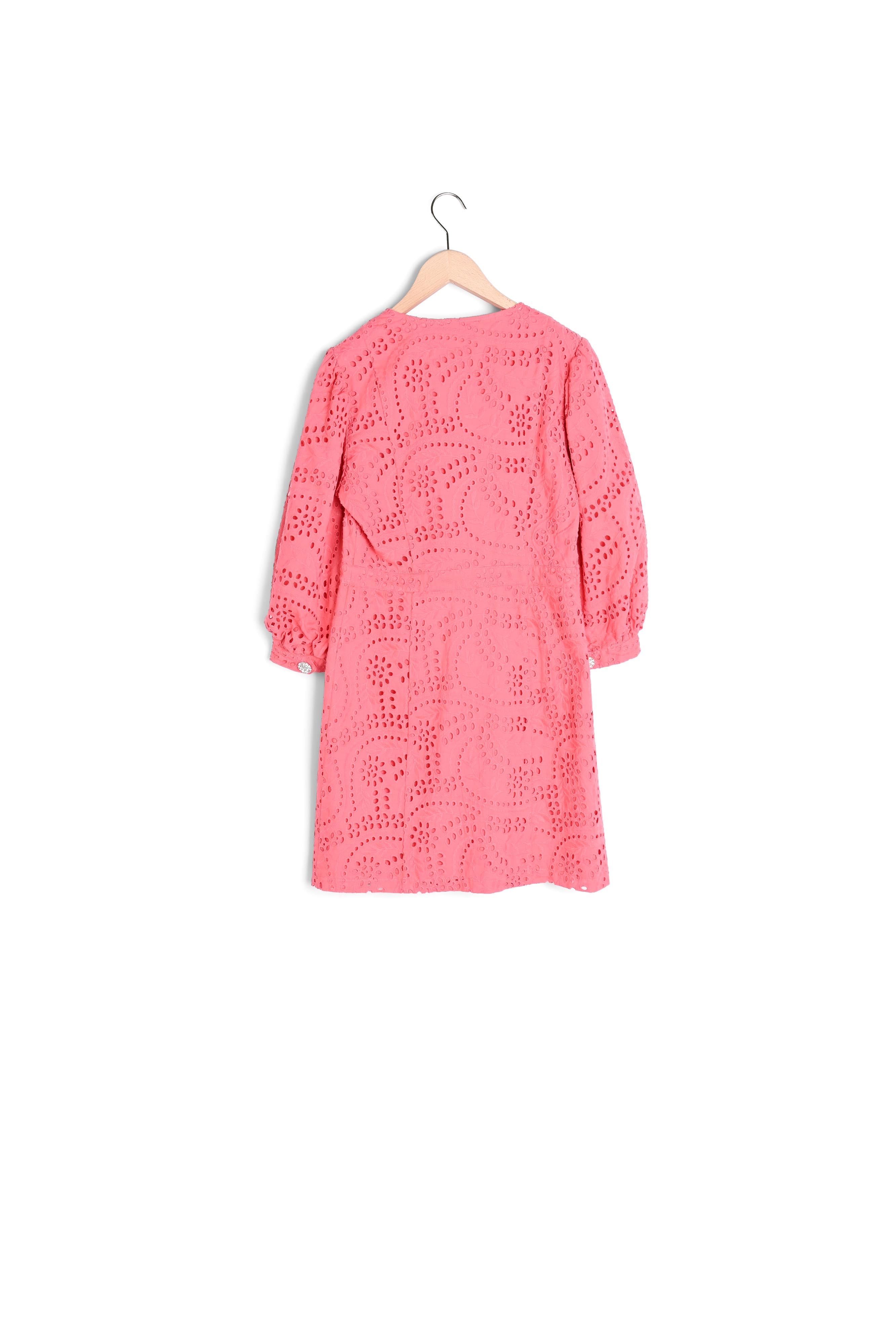 Photo produit Robe Rosalyn rose en broderie numéro 1