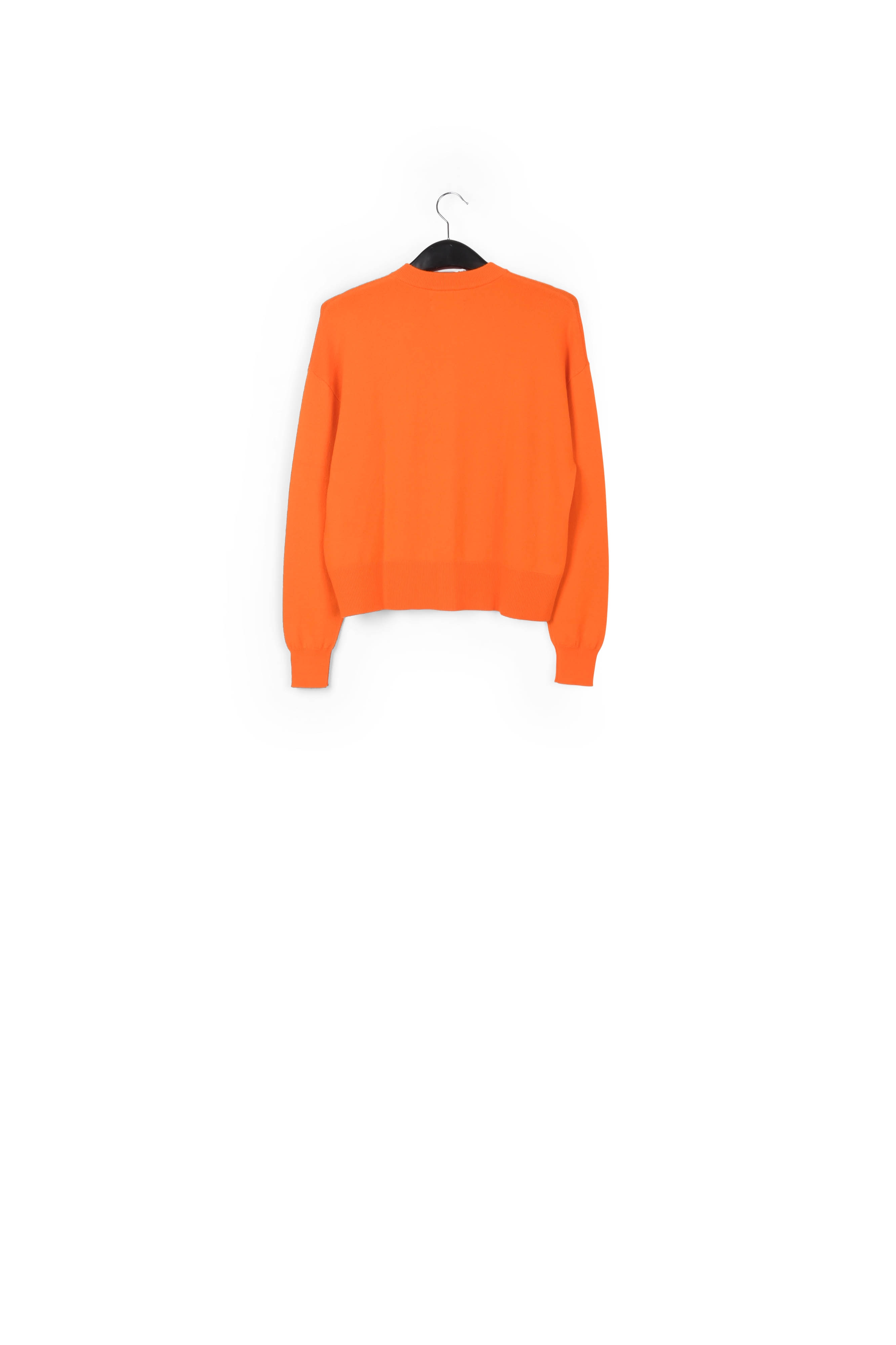Cardigan orange en tricot fin RE—SSENTIEL seconde main photo 2