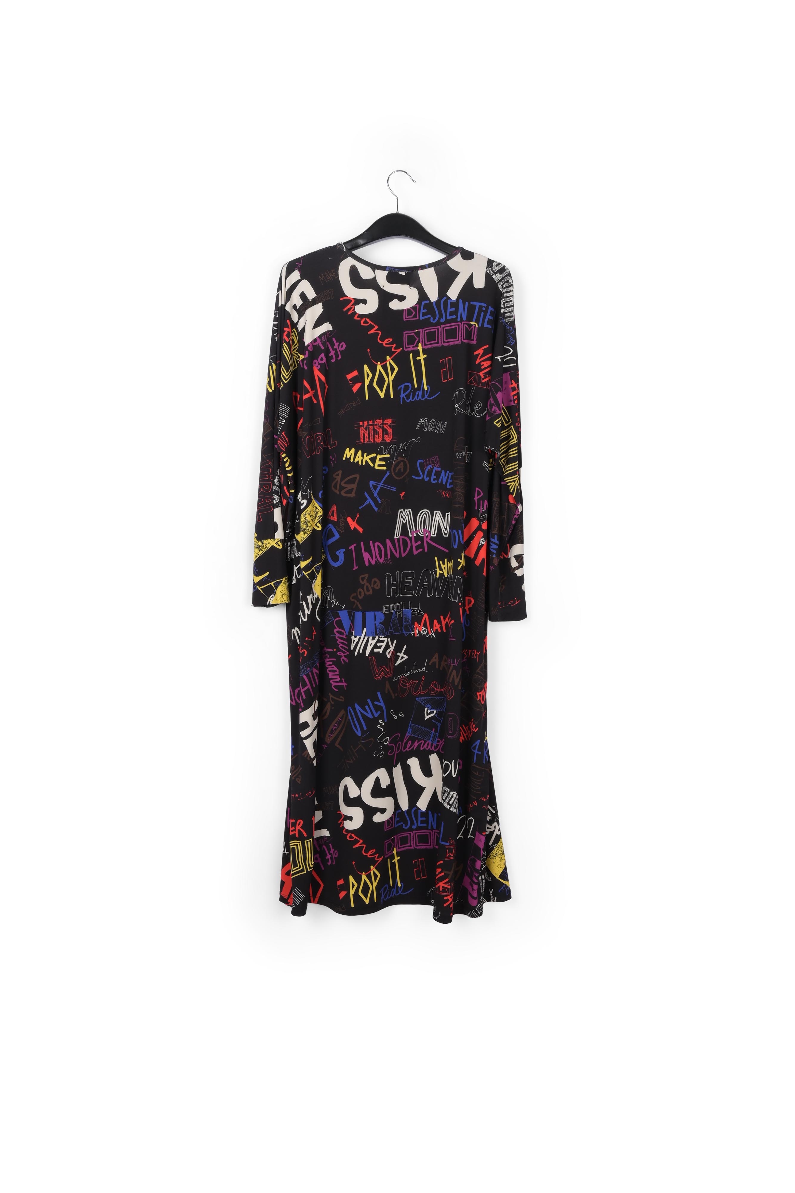 Text print midi-length dress RE—SSENTIEL second-hand photo 2