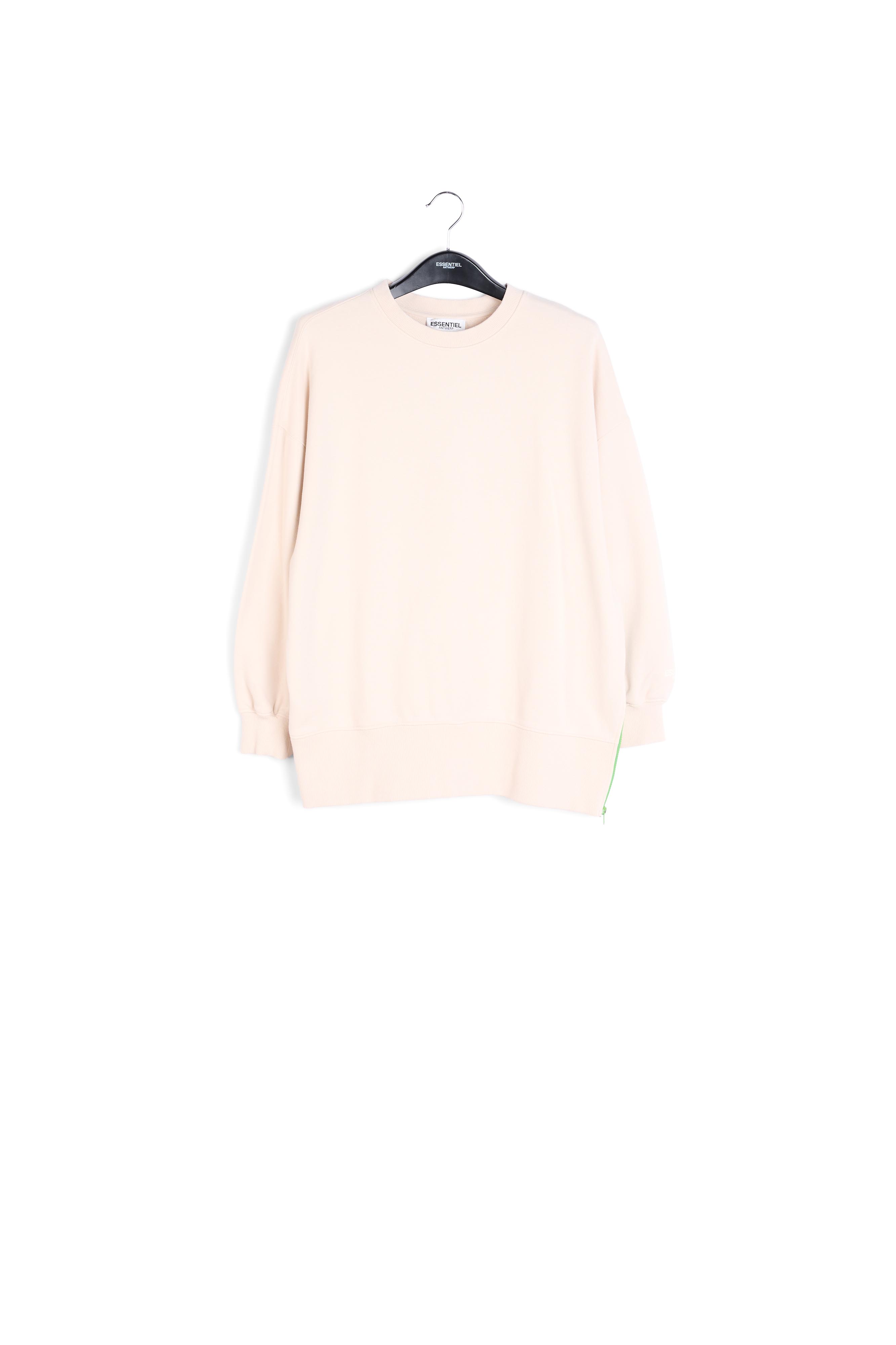 Gebroken witte boxy sweater van biokatoen RE—SSENTIEL tweedehands photo 1