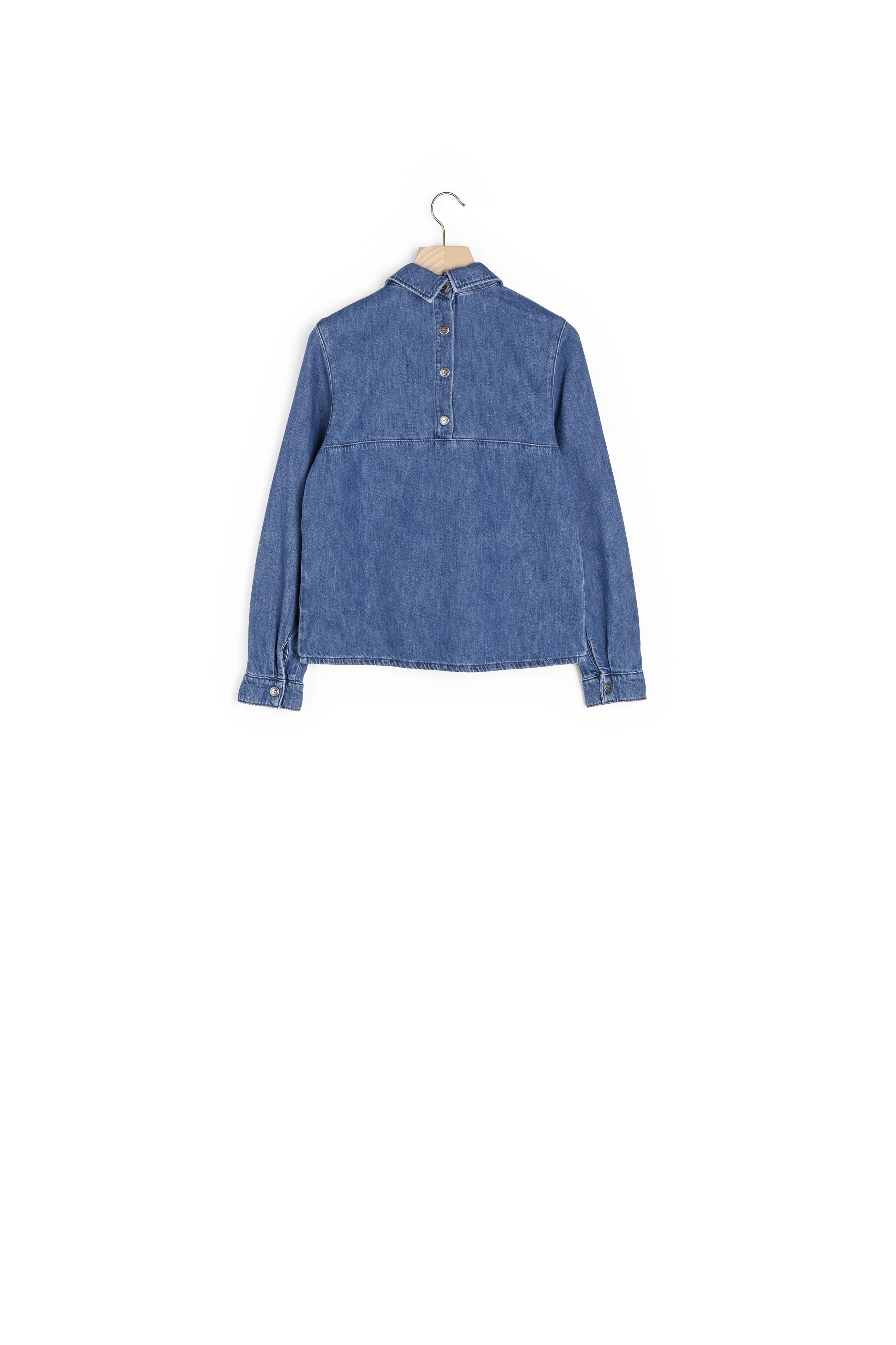 BLOUSE FLORIANE BLEU MIDI