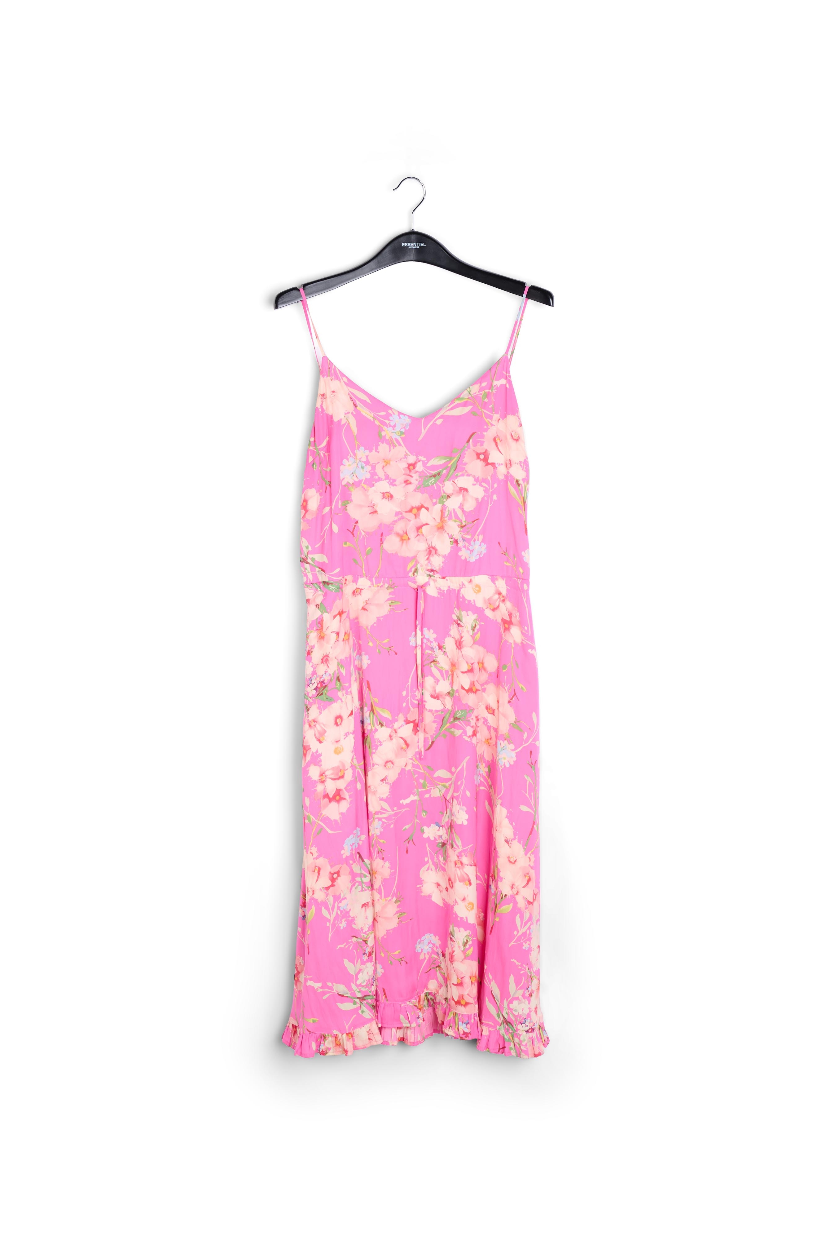 Vivid pink floral summer dress RE—SSENTIEL second-hand photo 1