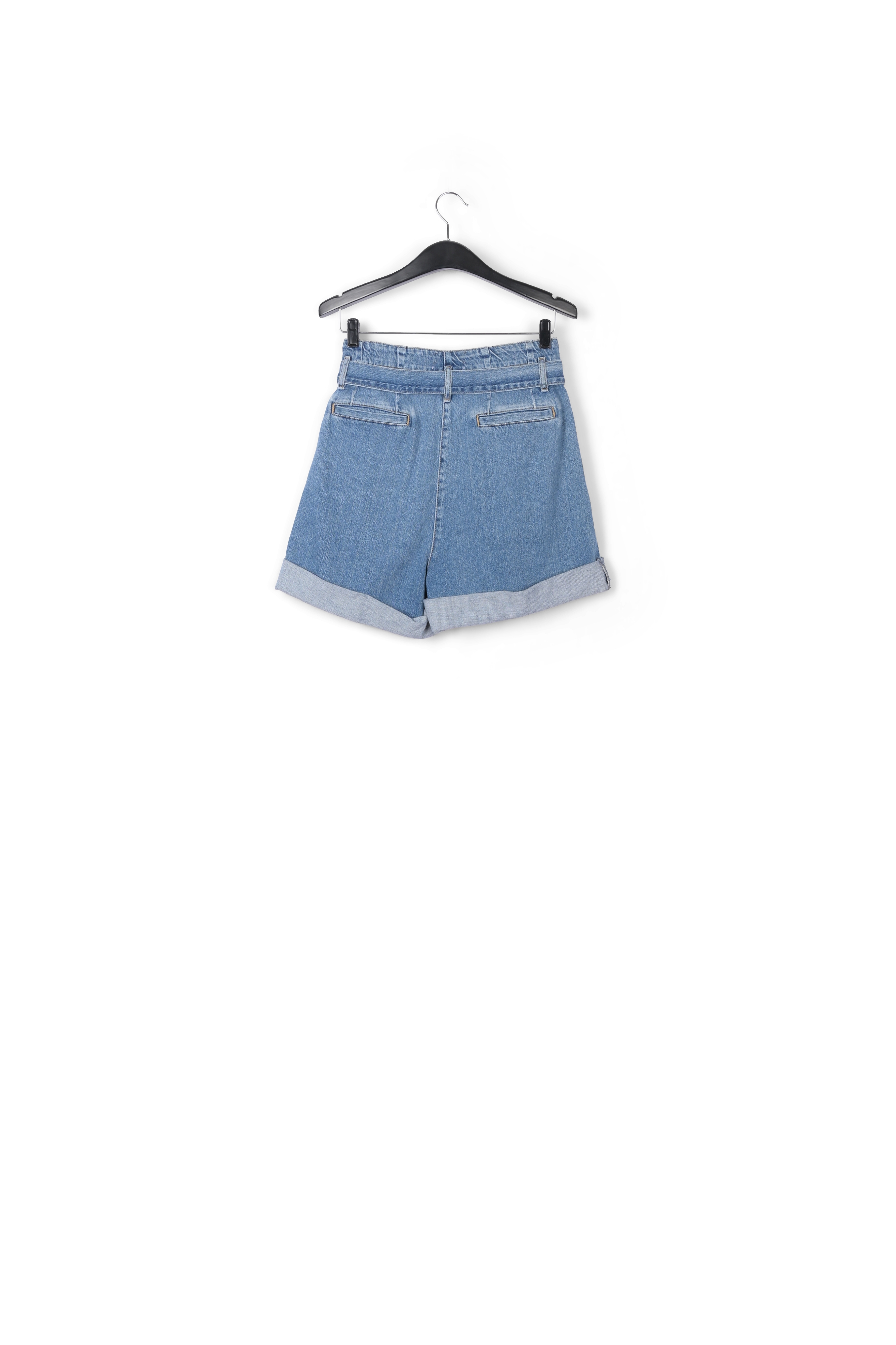 Donkerblauwe jeansshort RE—SSENTIEL tweedehands photo 2