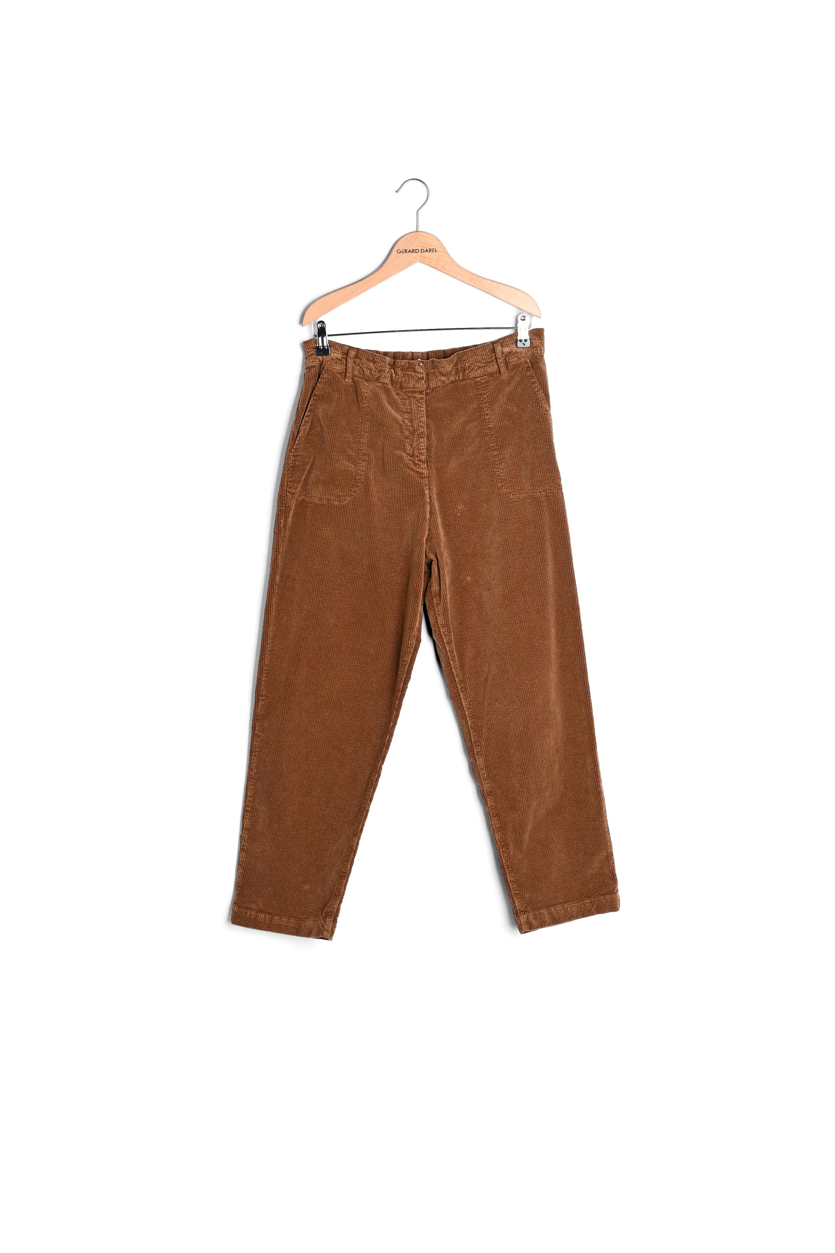 Pantalon cargo en velours lisse - ELISABETH Gerard Darel seconde main photo 1