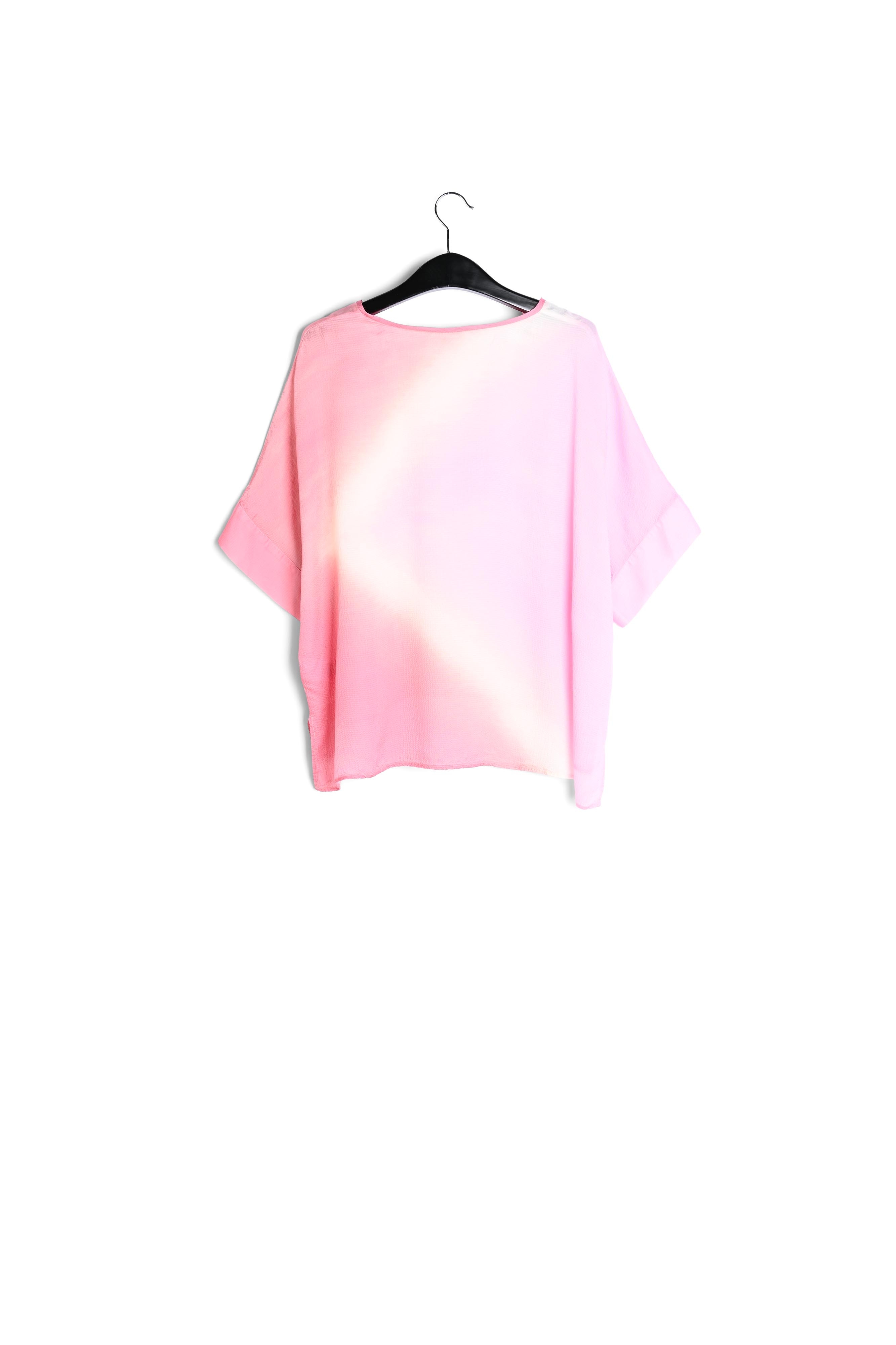 Top carré au tie-dye rose clair RE—SSENTIEL seconde main photo 2