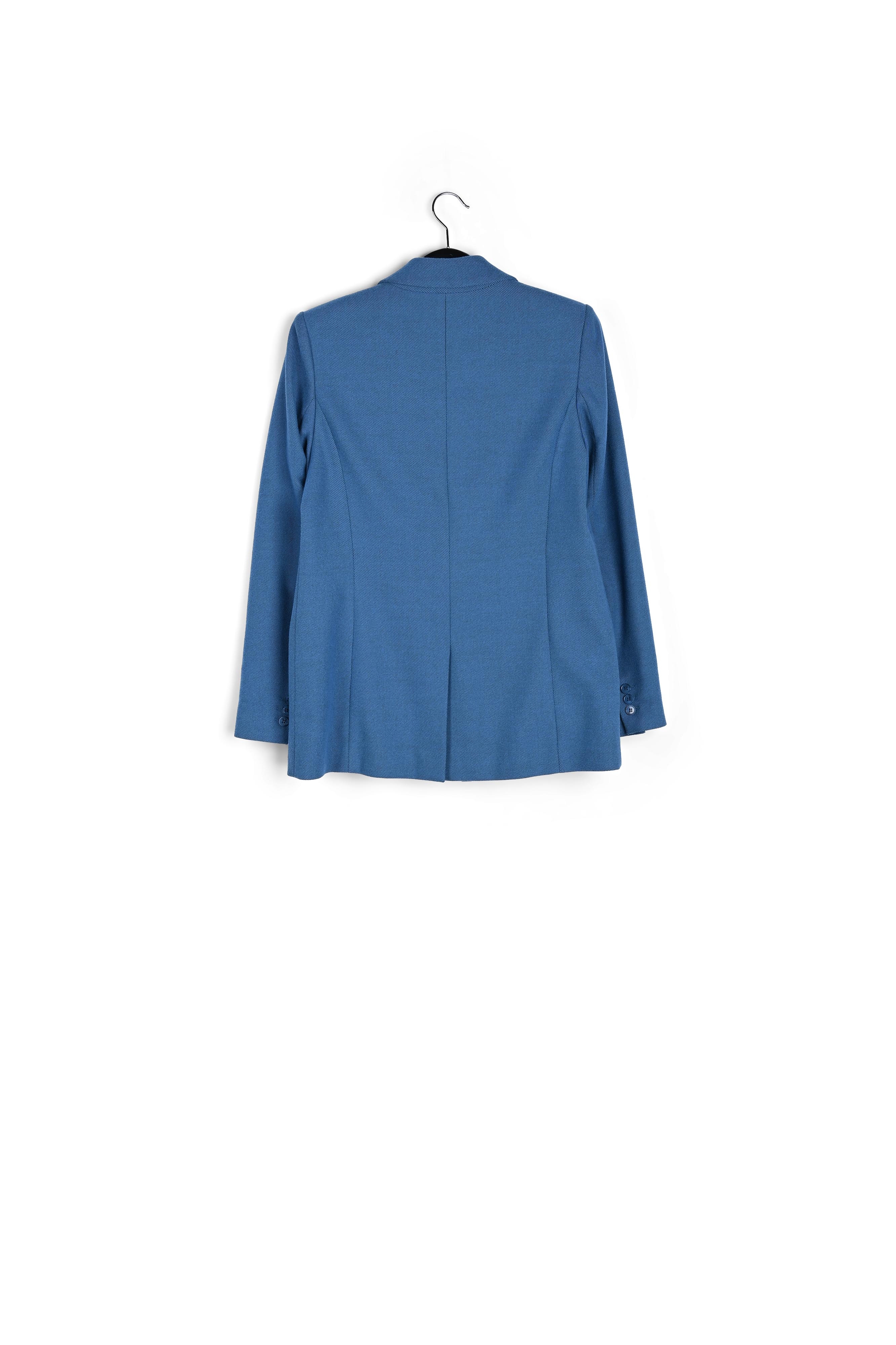 Blazer bleu à  simple boutonnage RE—SSENTIEL seconde main photo 2