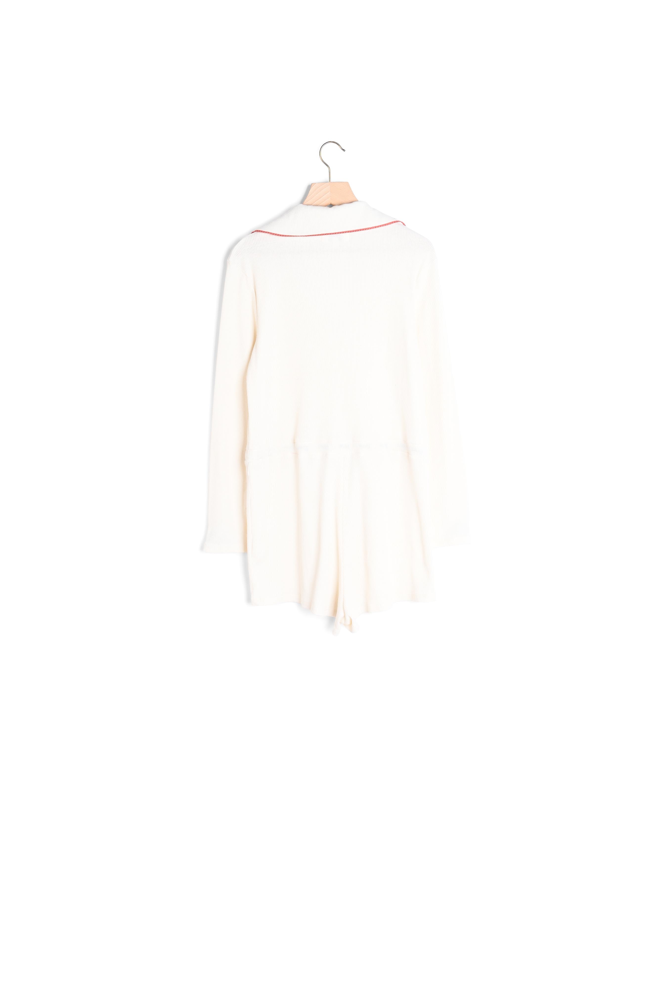 COMBINAISON FLORALIE JEAN BLANC PERLE Balzac seconde main photo 2