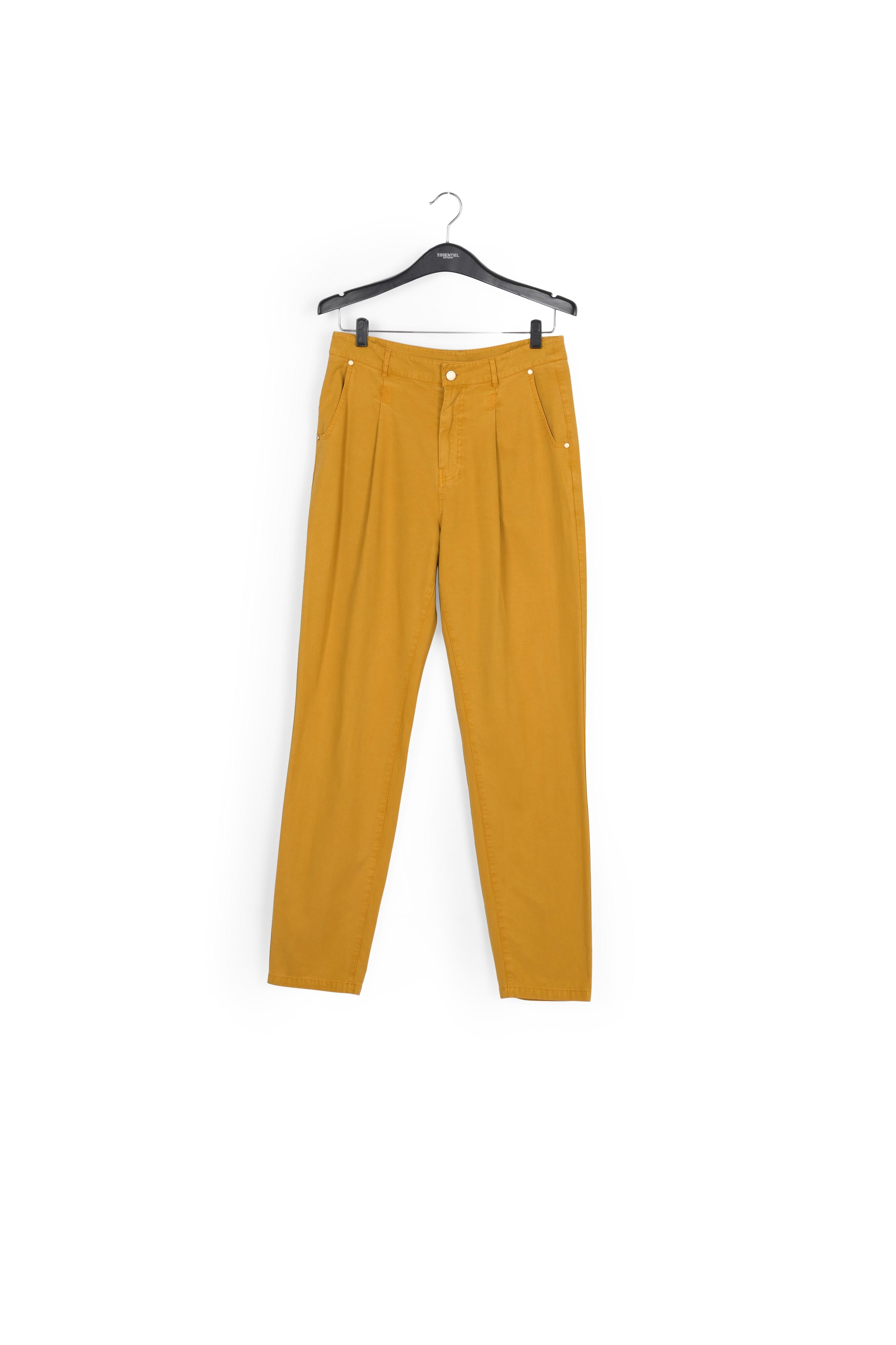 Jean fuselé jaune à taille haute RE—SSENTIEL seconde main photo 1