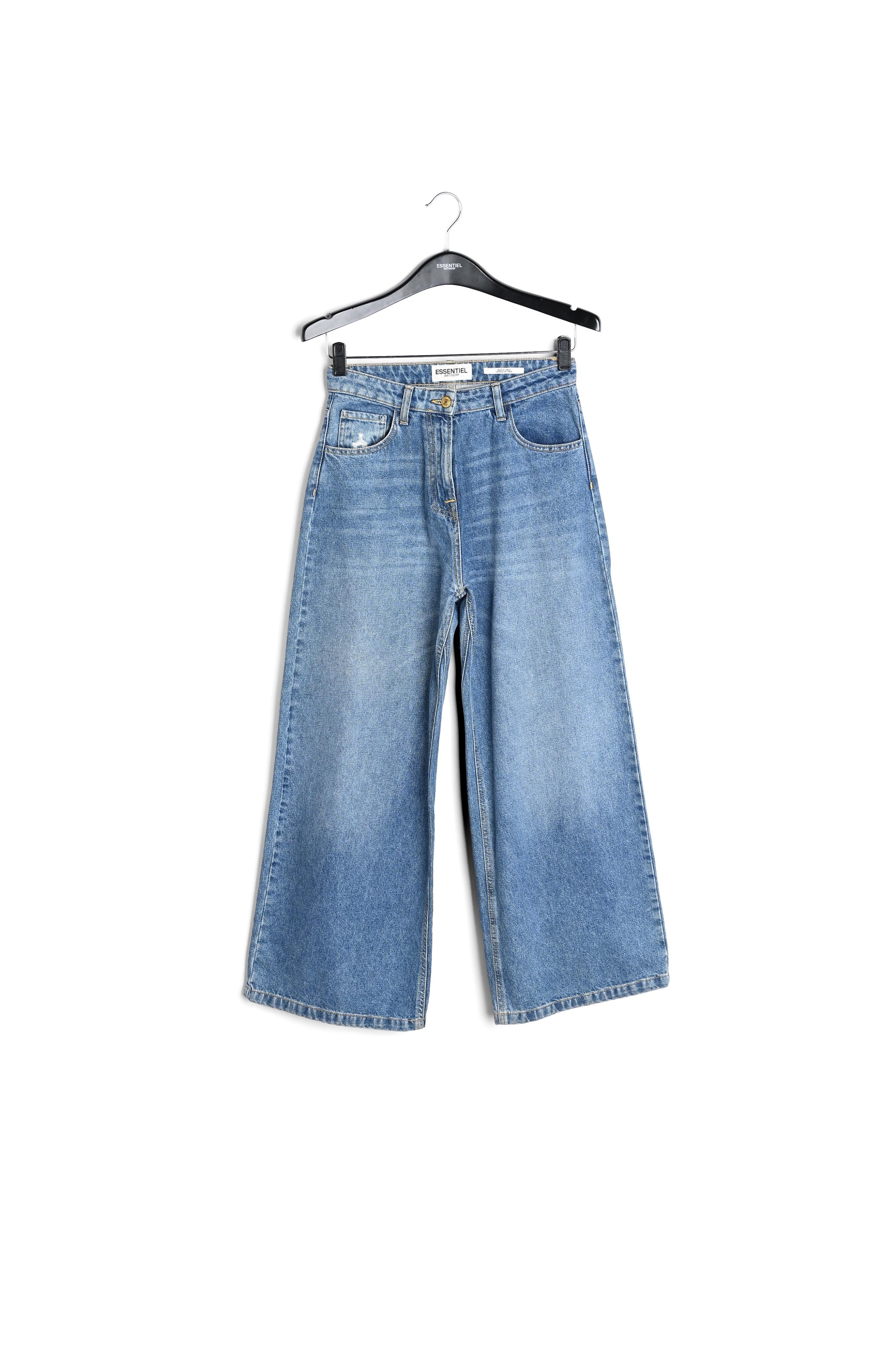 Light blue 7/8th wide-leg jeans RE—SSENTIEL second-hand photo 1