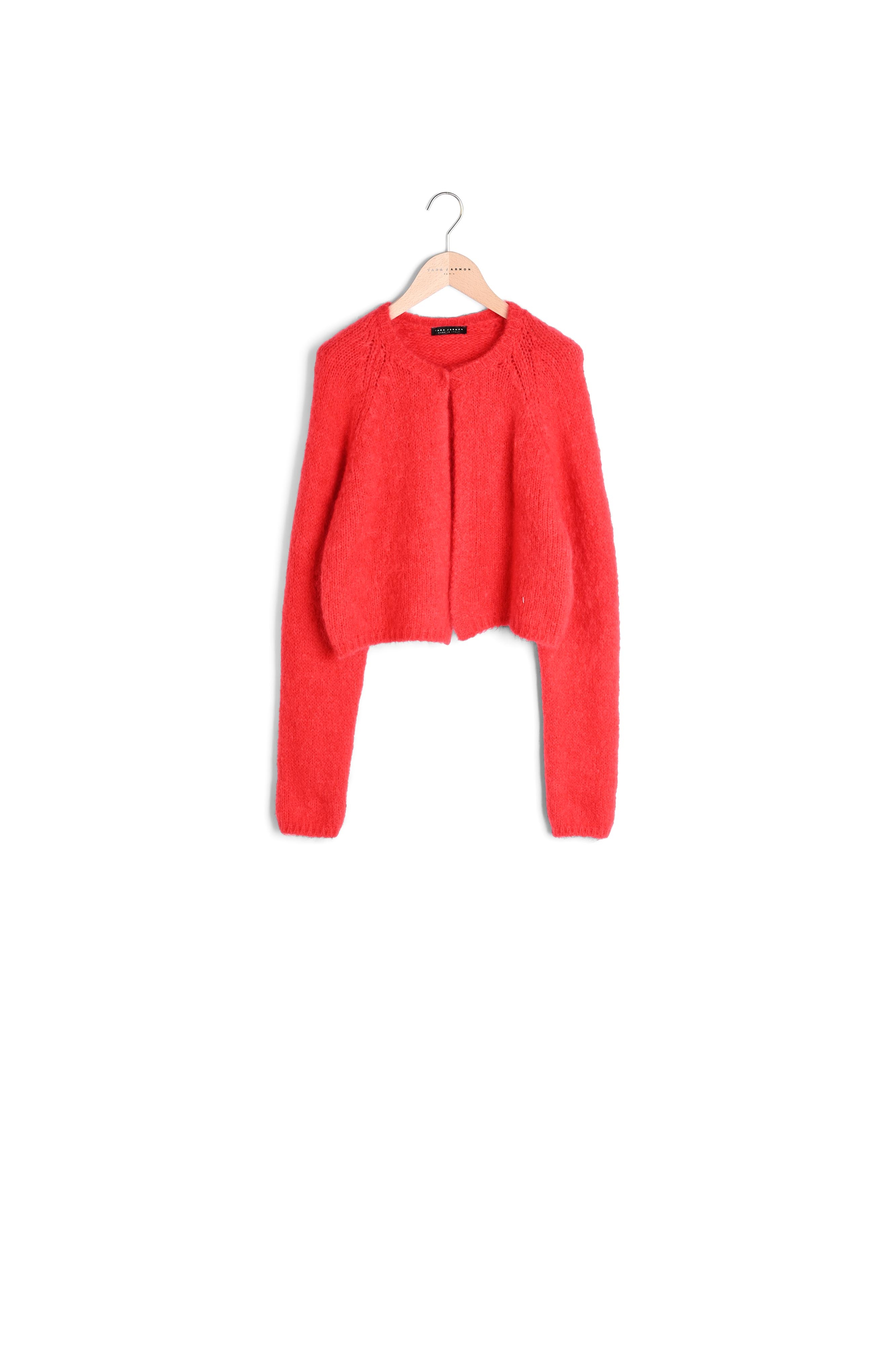 Gilet Glory rouge en mohair Tara Jarmon seconde main photo 6
