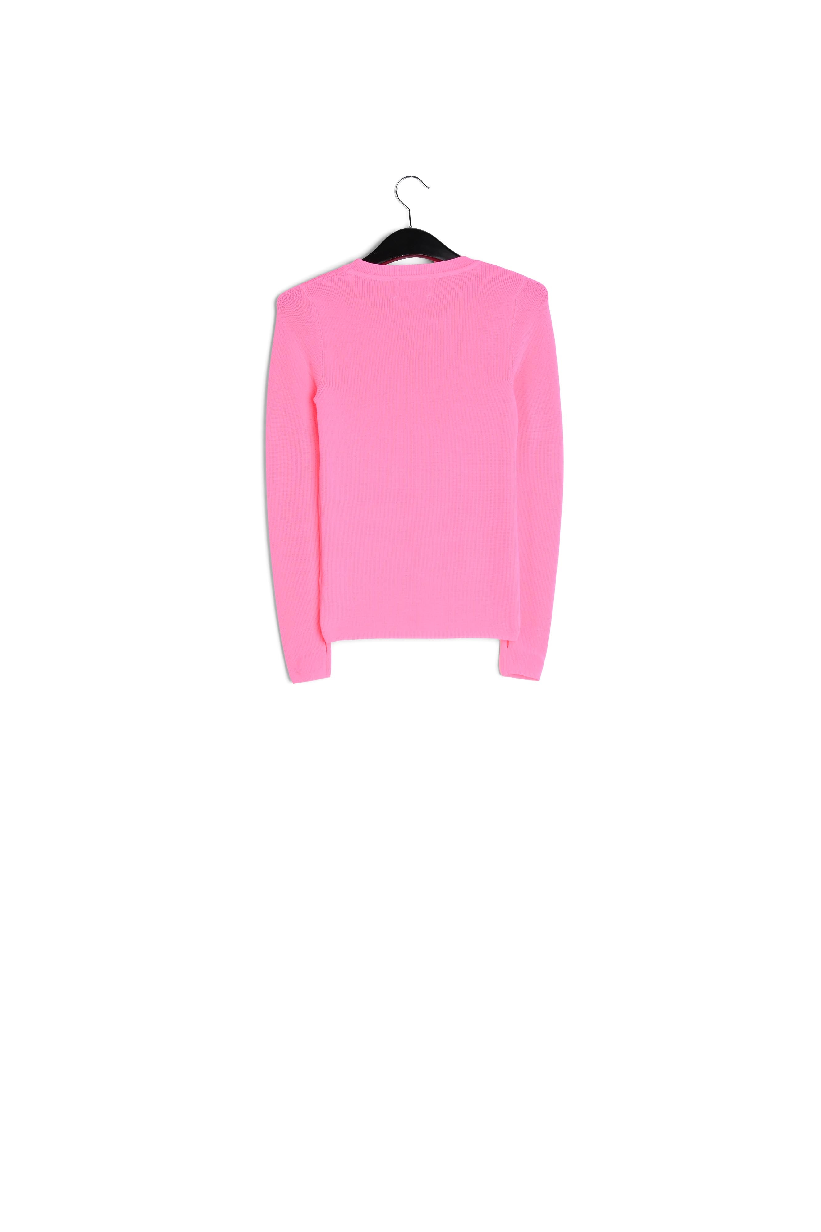 Pull rose fluo RE—SSENTIEL seconde main photo 2