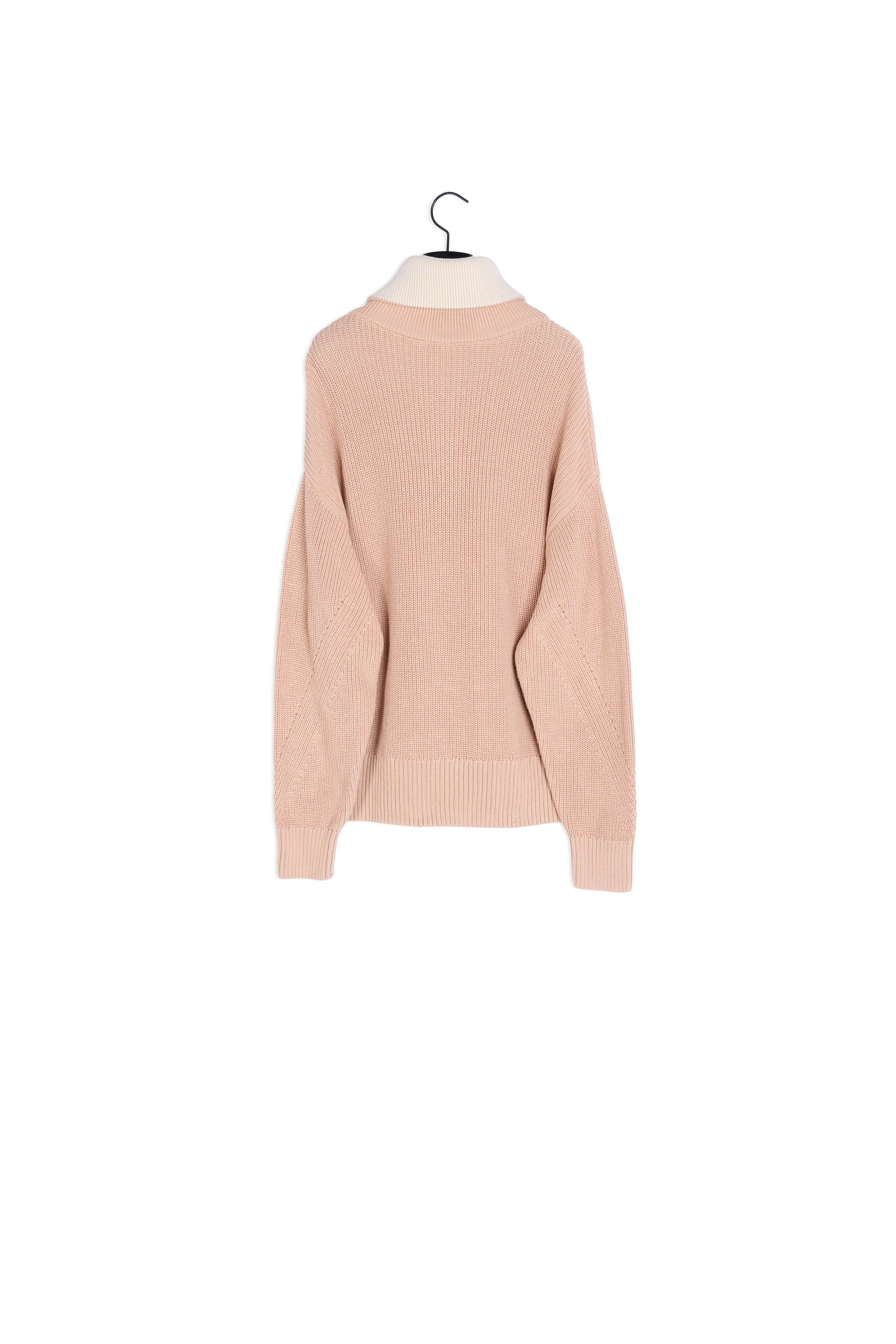 Zipped collar jumper