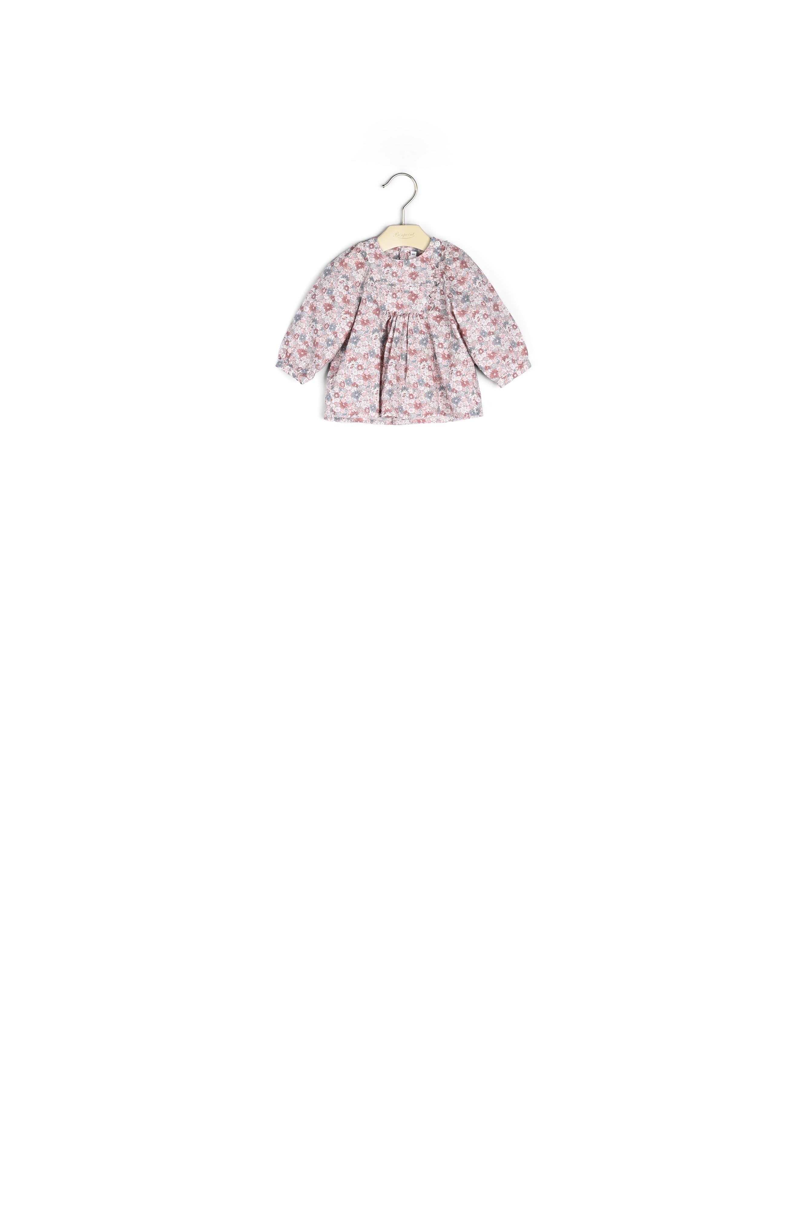Product photo Baby dress with bib and flat pleats number 0