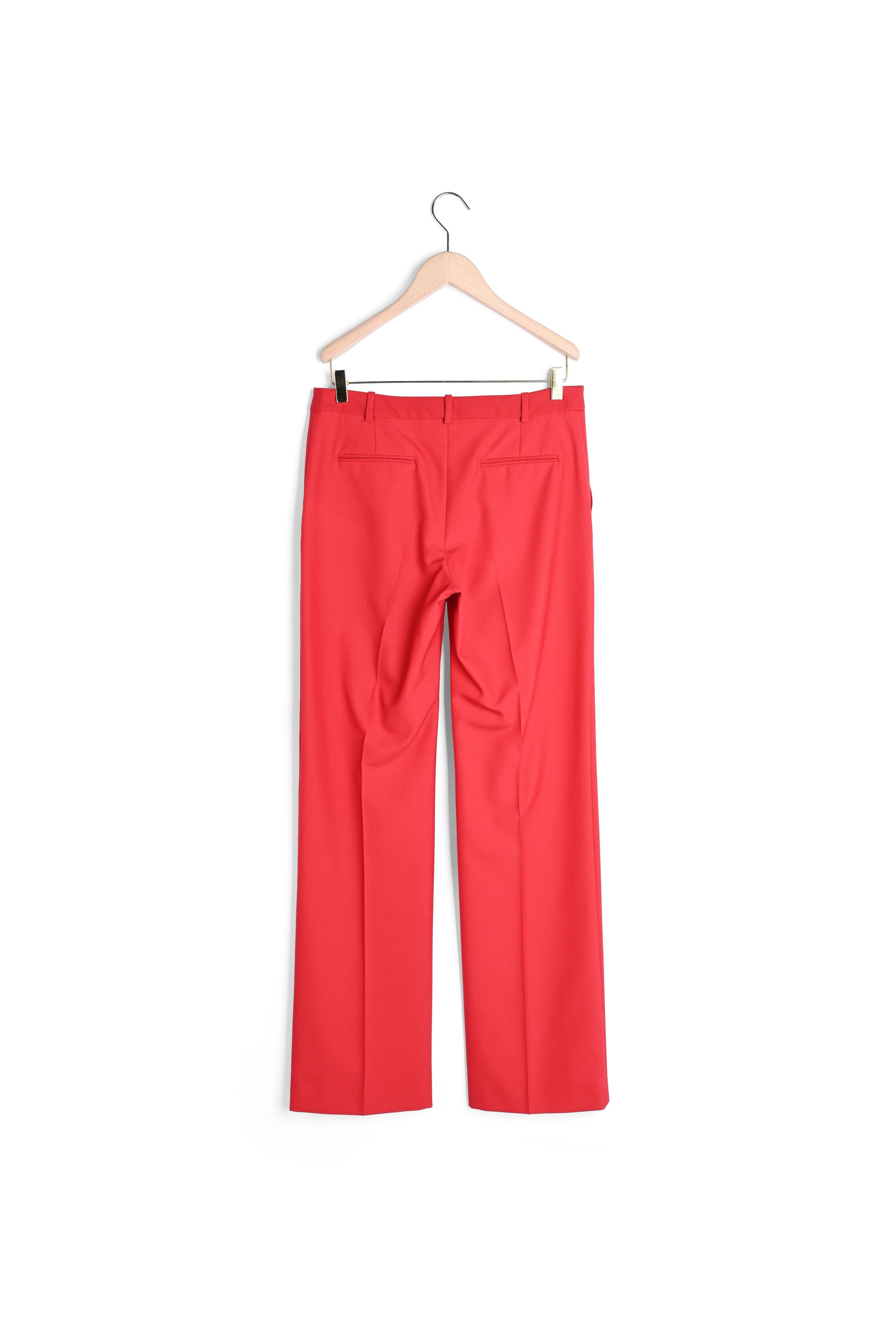 Pantalon Peter rouge en laine froide Tara Jarmon seconde main photo 7