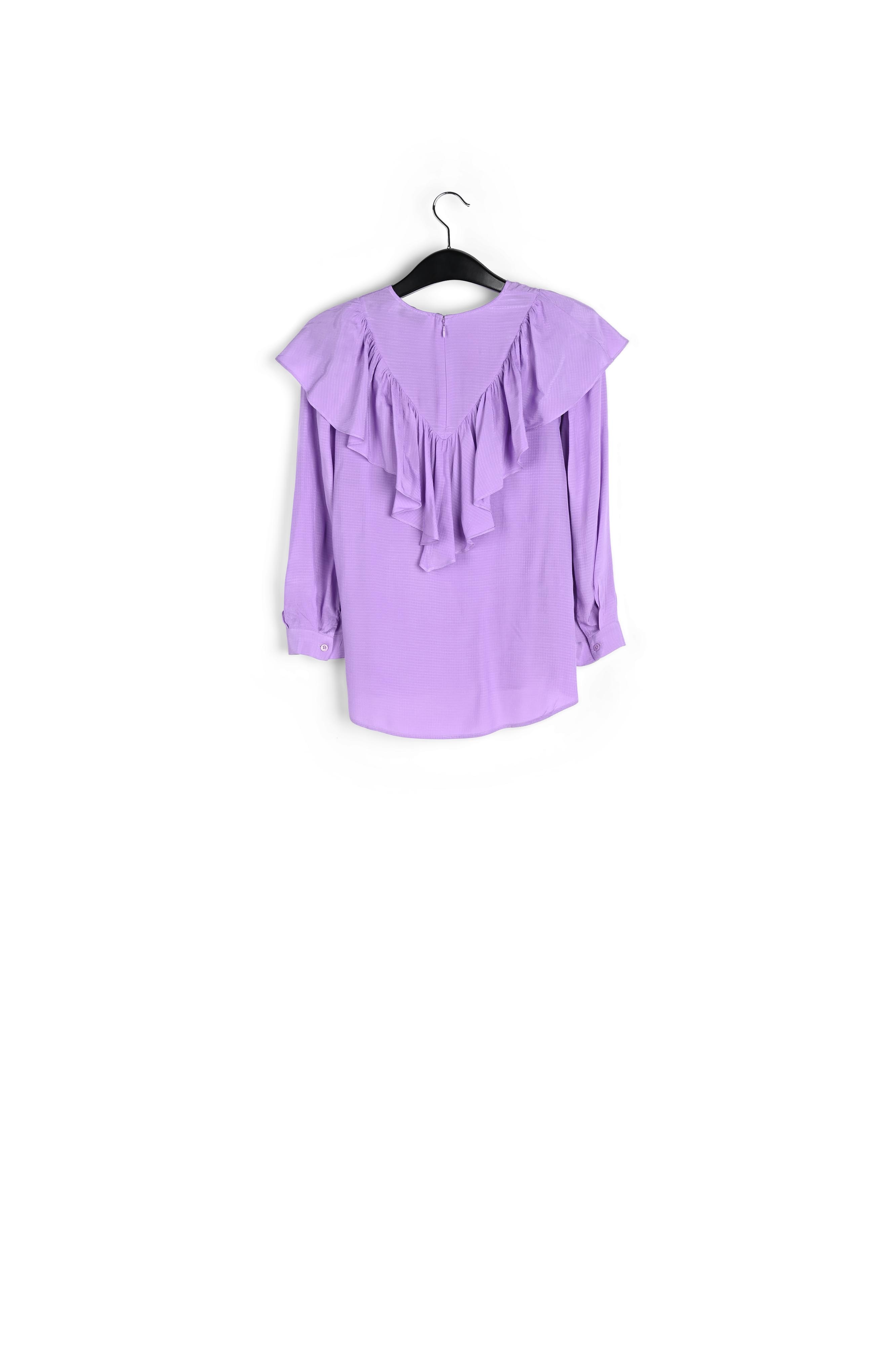 Top fluide lilas avec volants RE—SSENTIEL seconde main photo 2