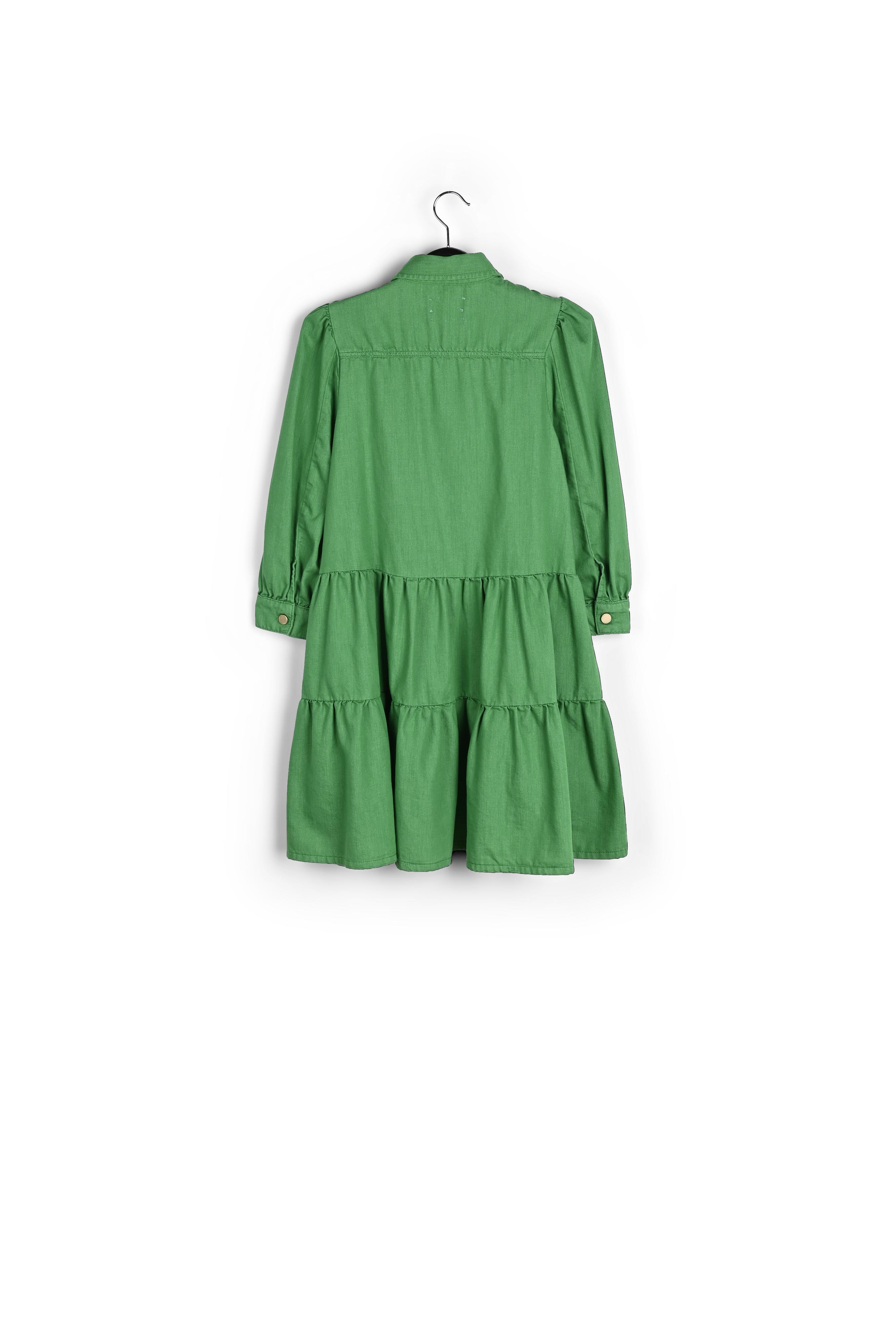 Groene midi-jeansjurk met A-lijn RE—SSENTIEL tweedehands photo 2