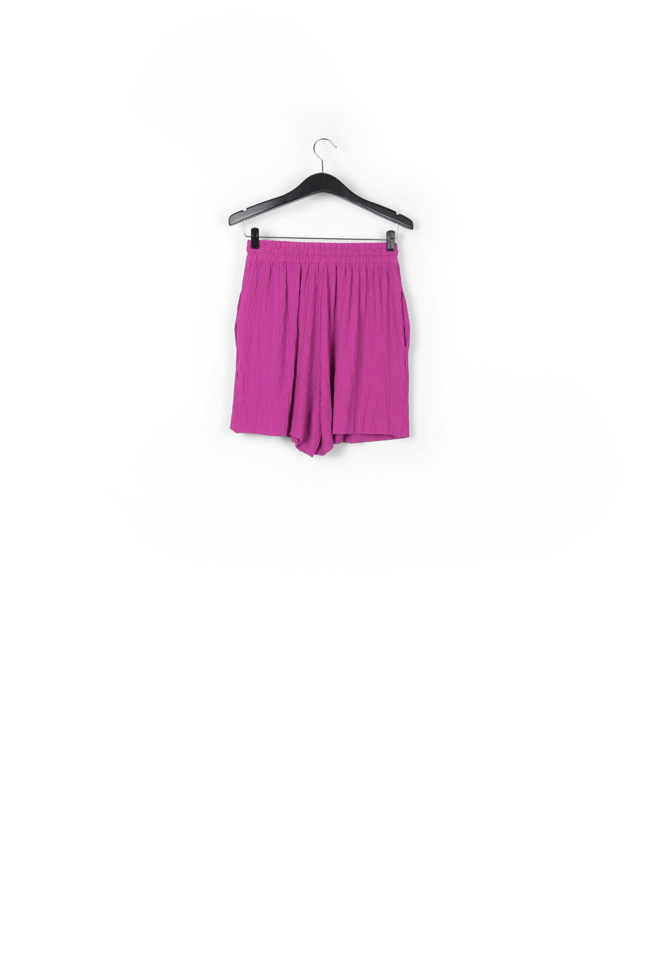 Purple seersucker shorts RE—SSENTIEL second-hand photo 2