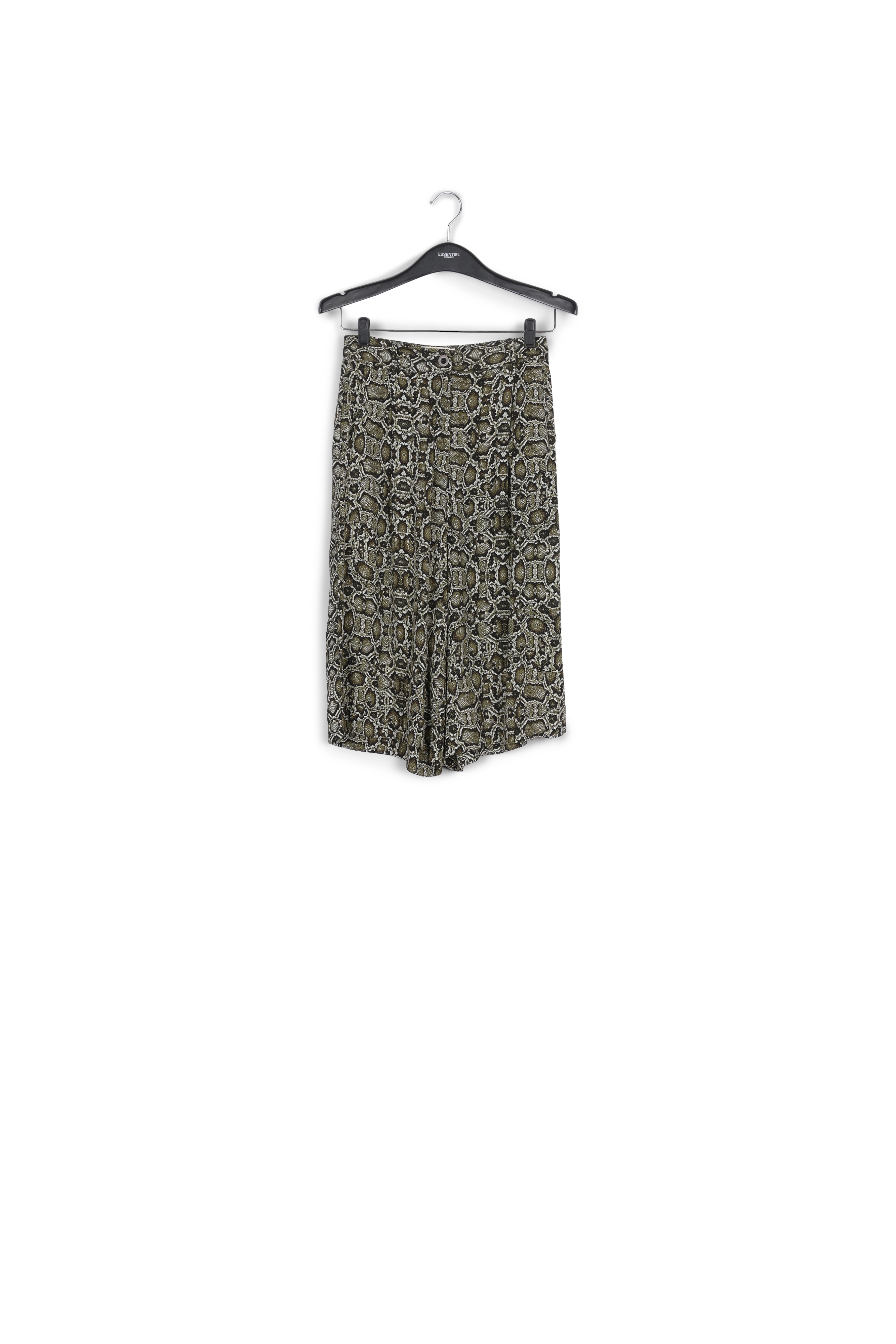 Kakigroene short met slangenprint RE—SSENTIEL tweedehands photo 1