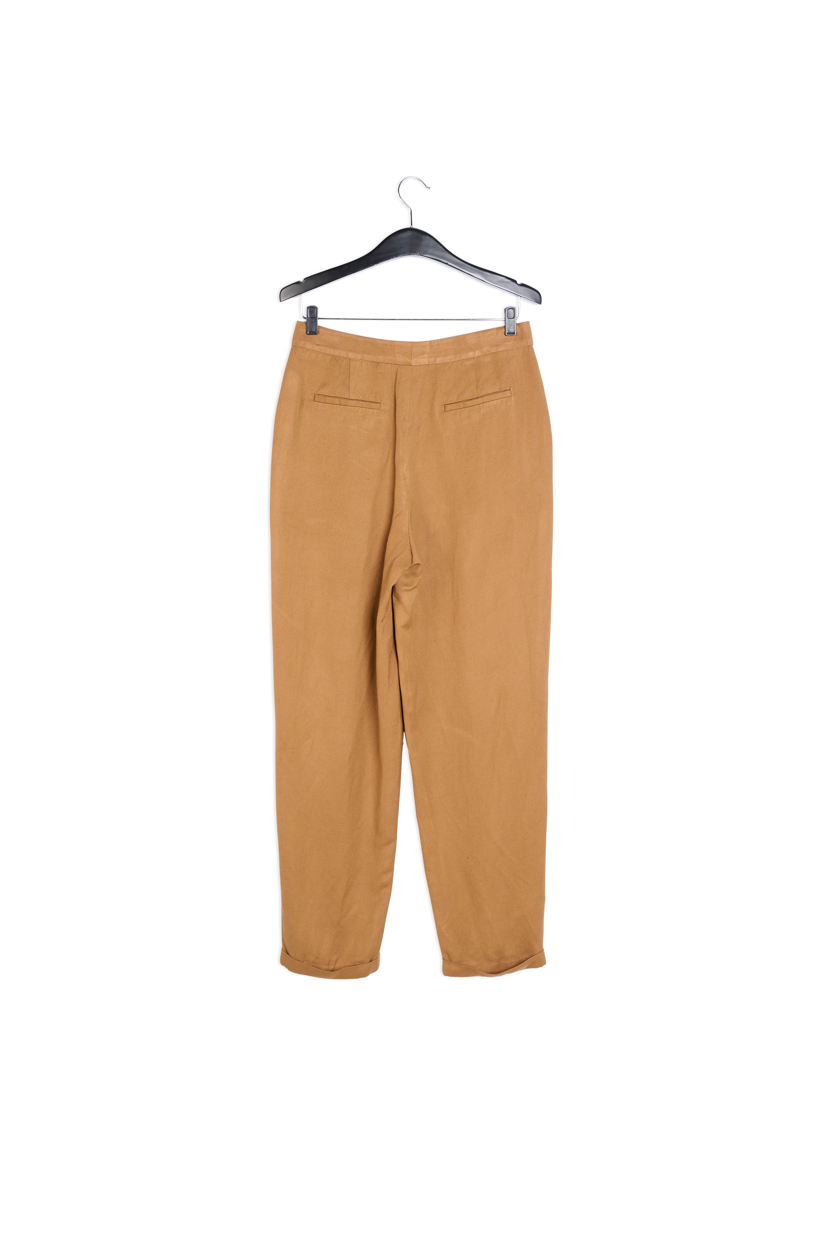 Pantalon marron taille mi-haute RE—SSENTIEL seconde main photo 2
