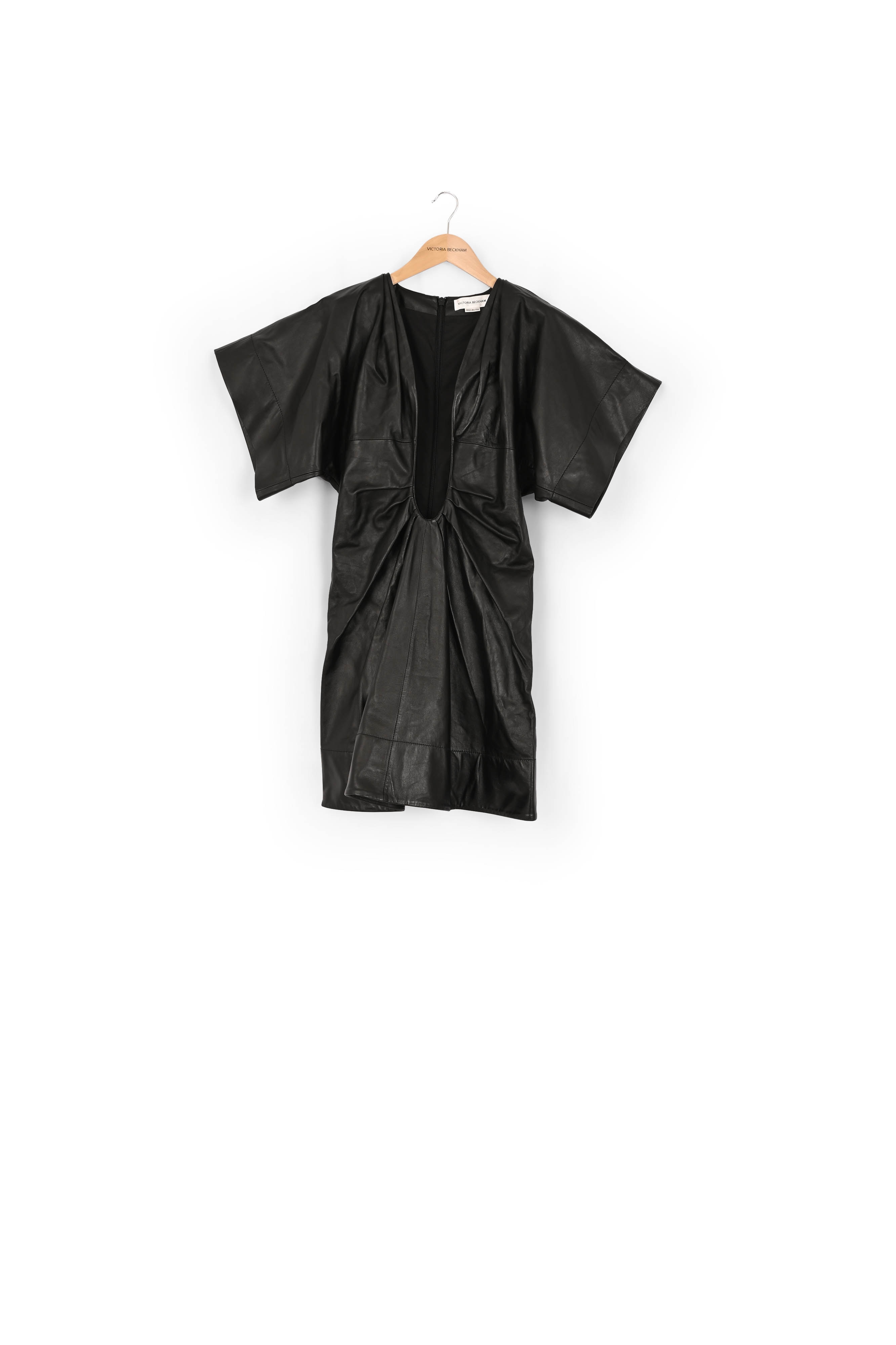 Structured Leather T-Shirt Dress Victoria Beckham second-hand photo 2