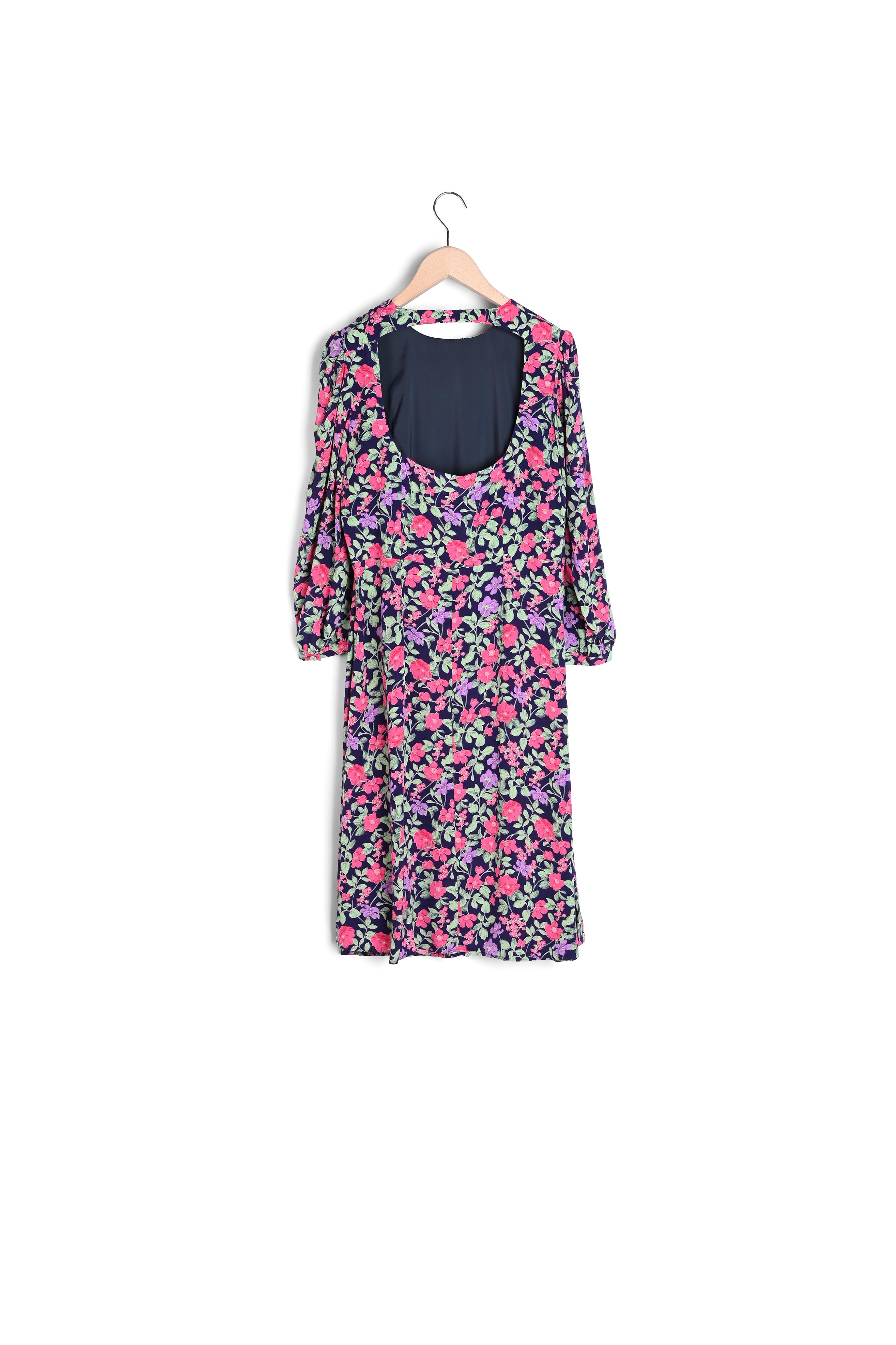 Robe Roizka dos nu imprimé grandes fleurs Tara Jarmon seconde main photo 5