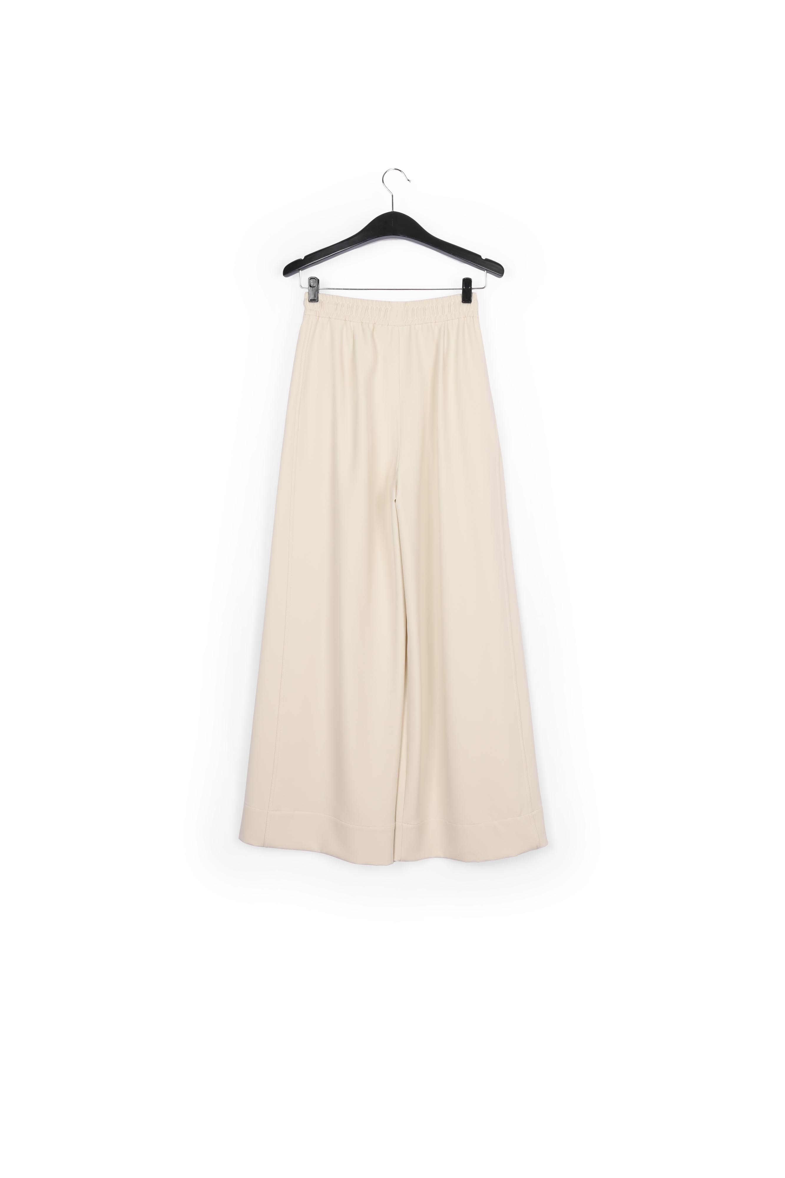 Ecru wide-leg pants RE—SSENTIEL second-hand photo 2