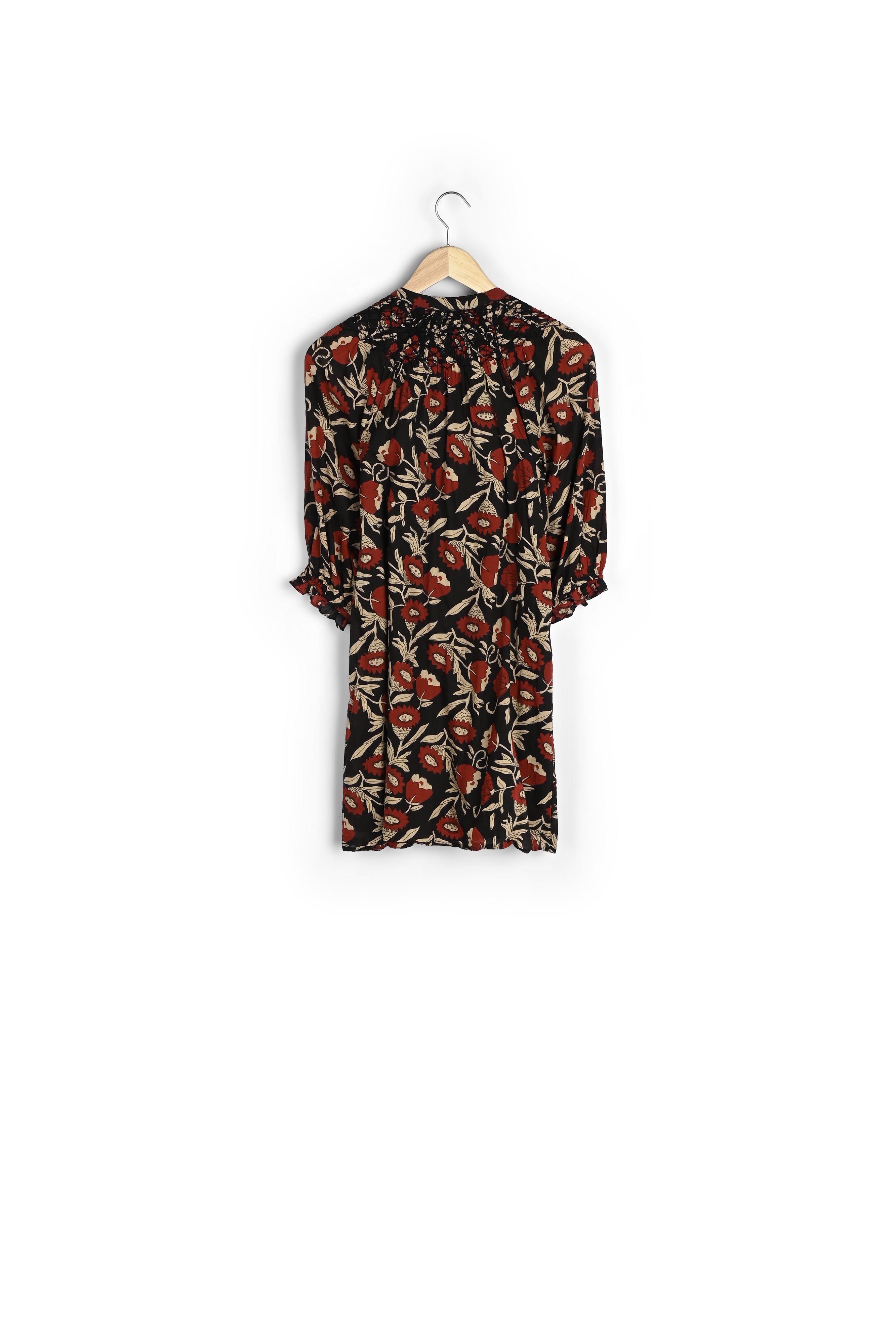 Robe courte en coton noir Nibellule Maison 123 seconde main photo 4