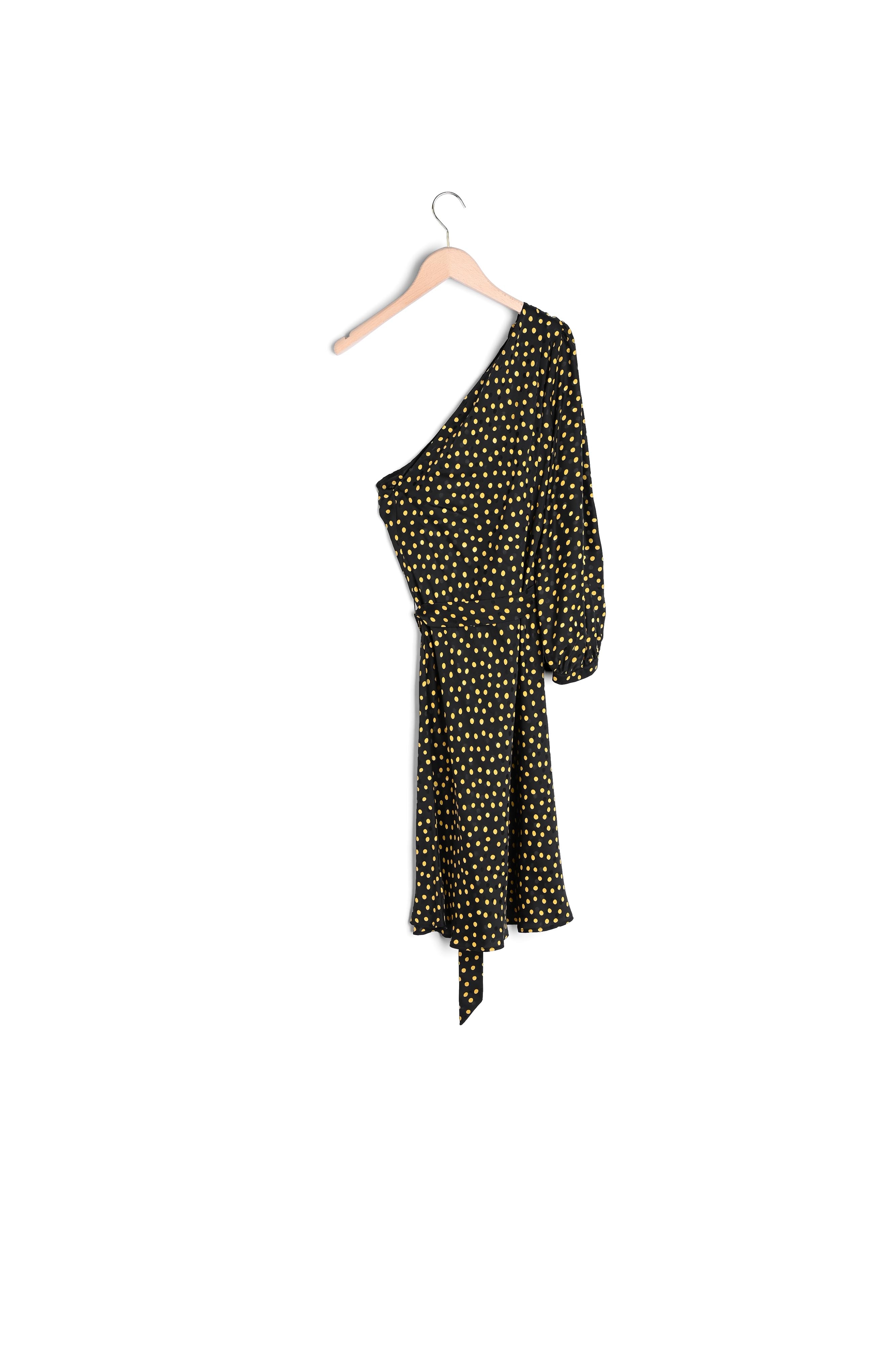 Robe one-shoulder Riona en jacquard pois Tara Jarmon seconde main photo 2