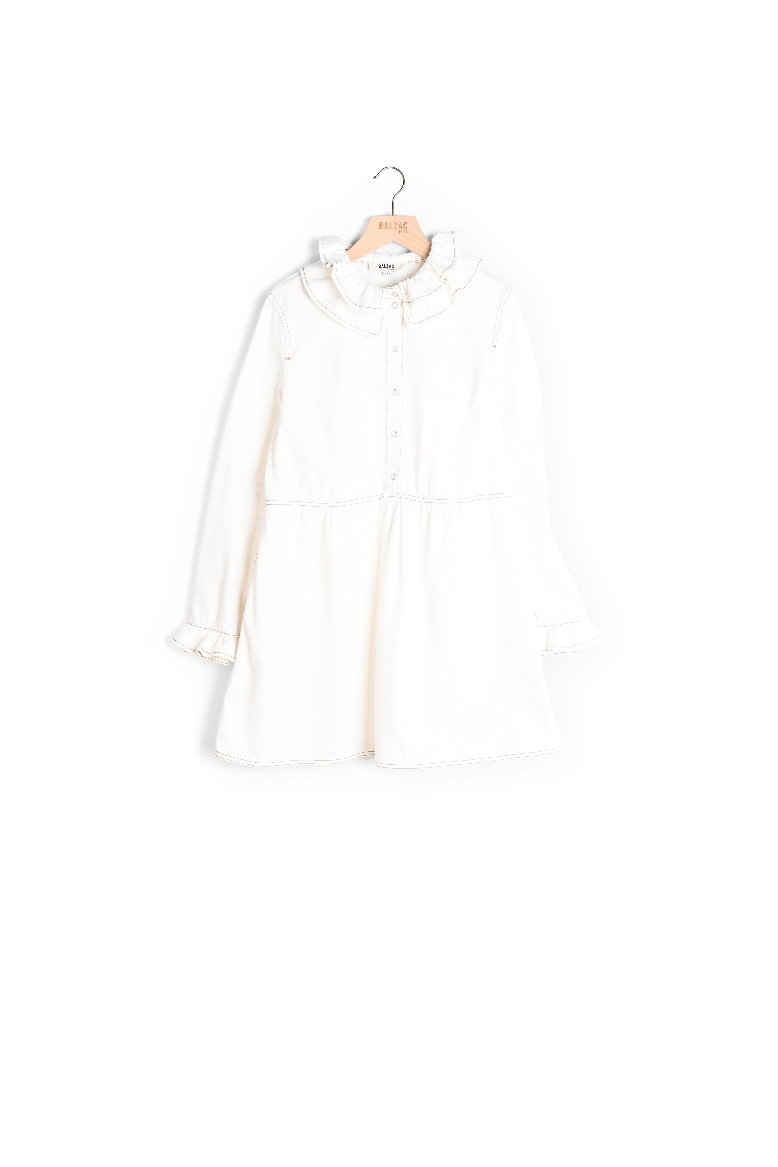 ROBE BELKIS BLANC PERLE Balzac seconde main photo 1