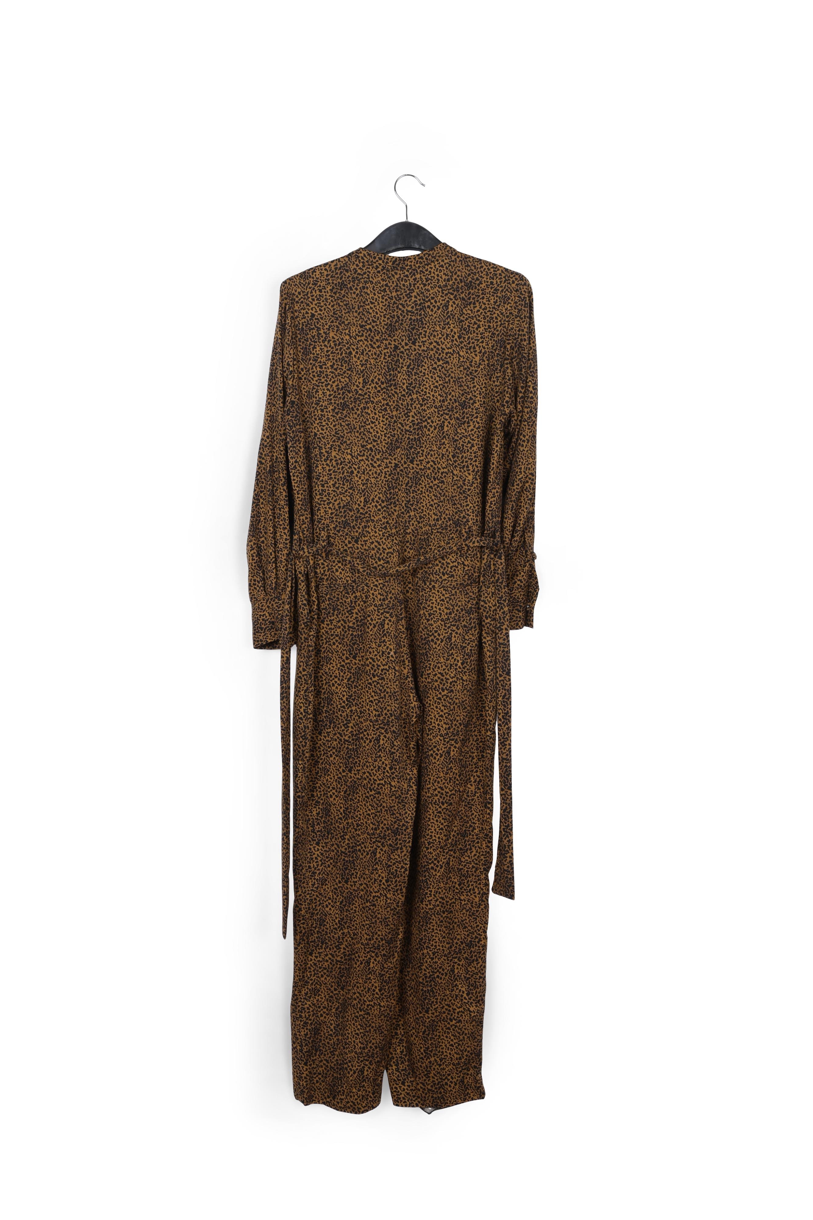 Jumpsuit with belt and leopard print RE—SSENTIEL second-hand photo 2