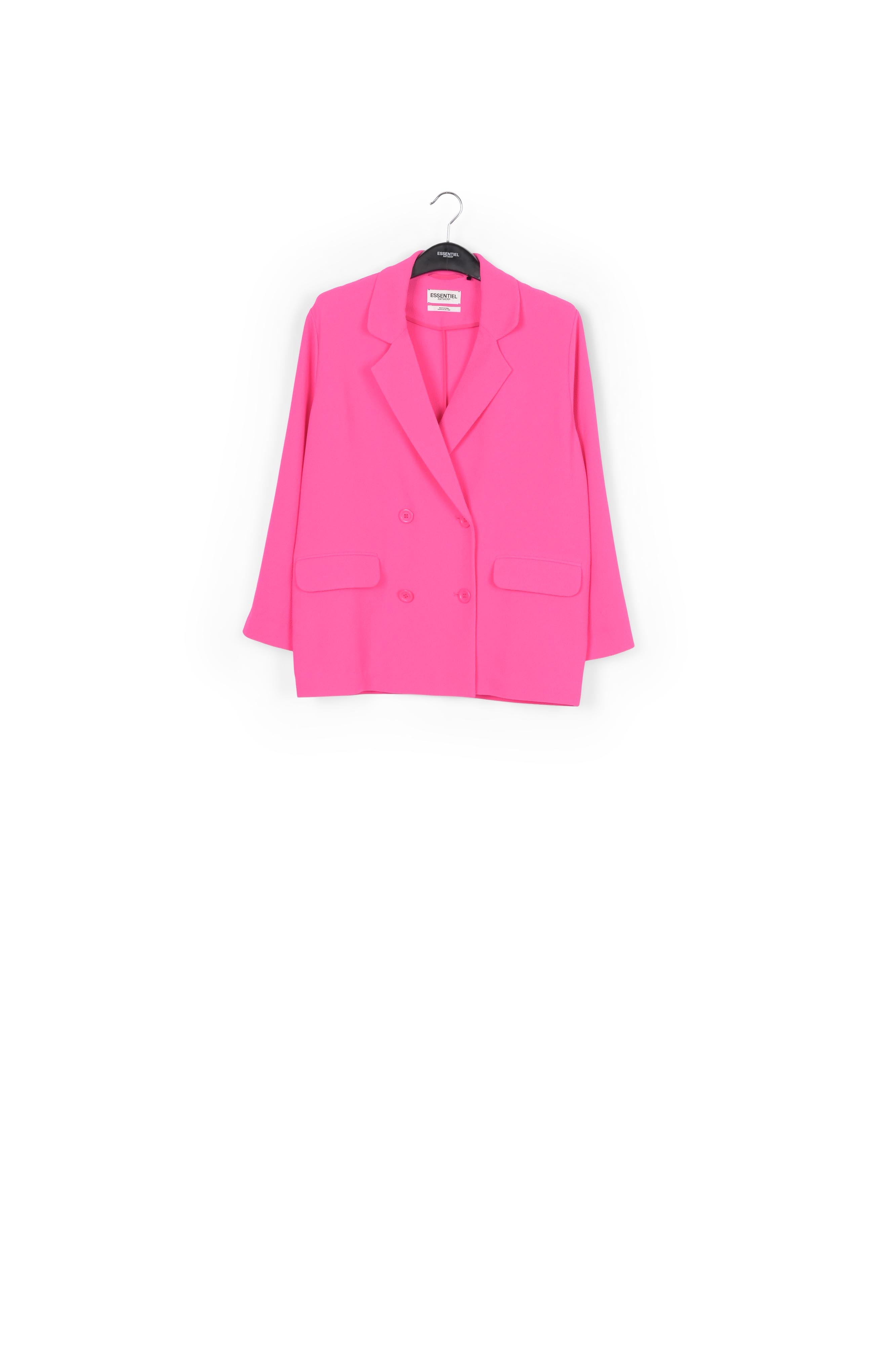 Fuchsia double-breasted blazer RE—SSENTIEL second-hand photo 1