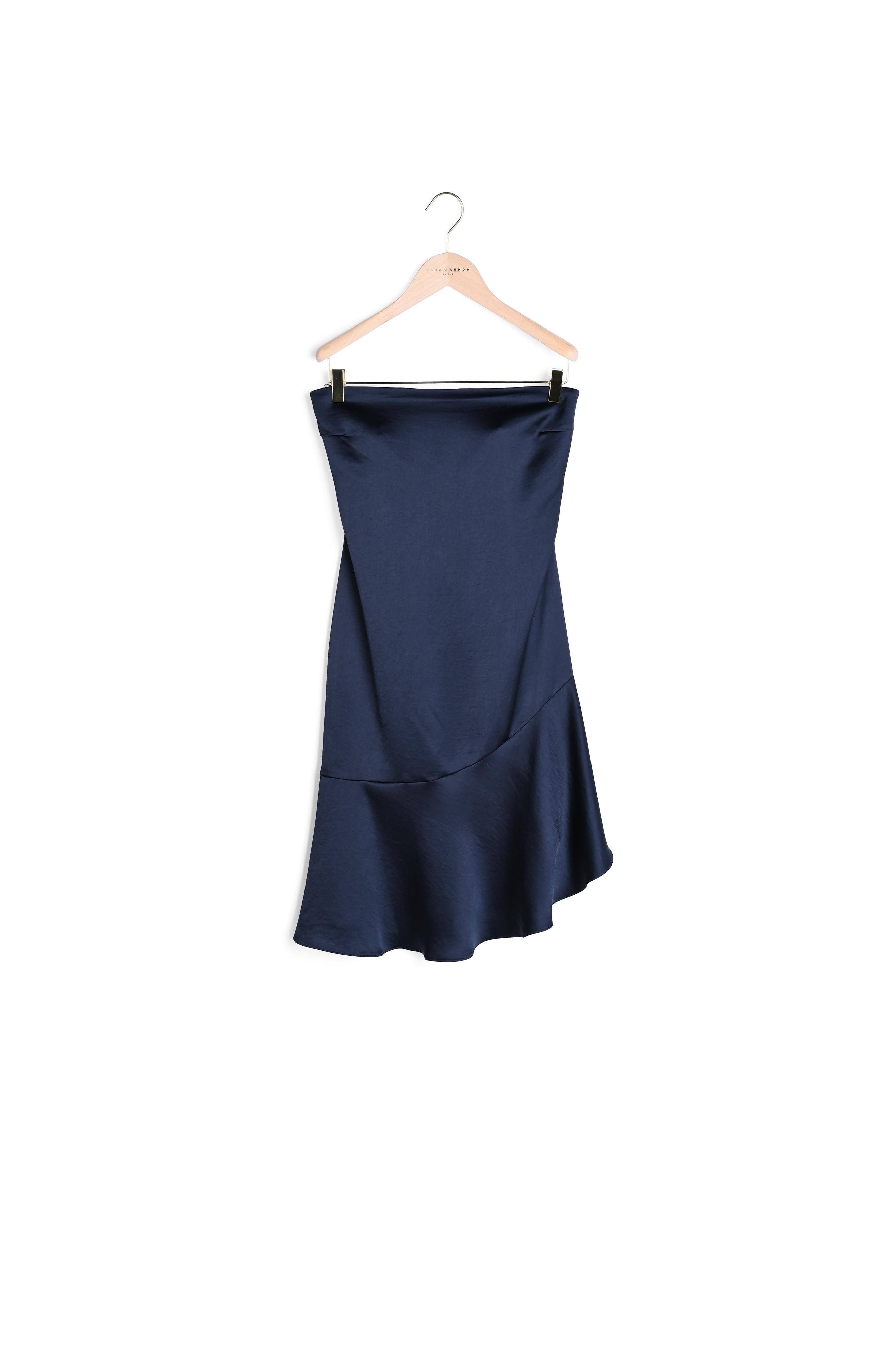 Photo produit Robe Randall bleu nuit en crêpe envers satin numéro 0